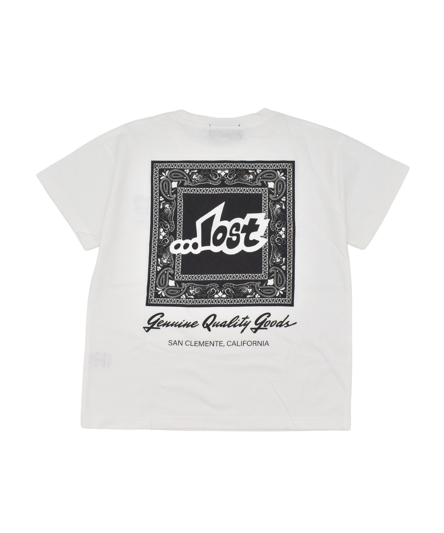 LOST ロスト キッズ 半袖 Tシャツ バックプリント バンダナ柄 76150327
