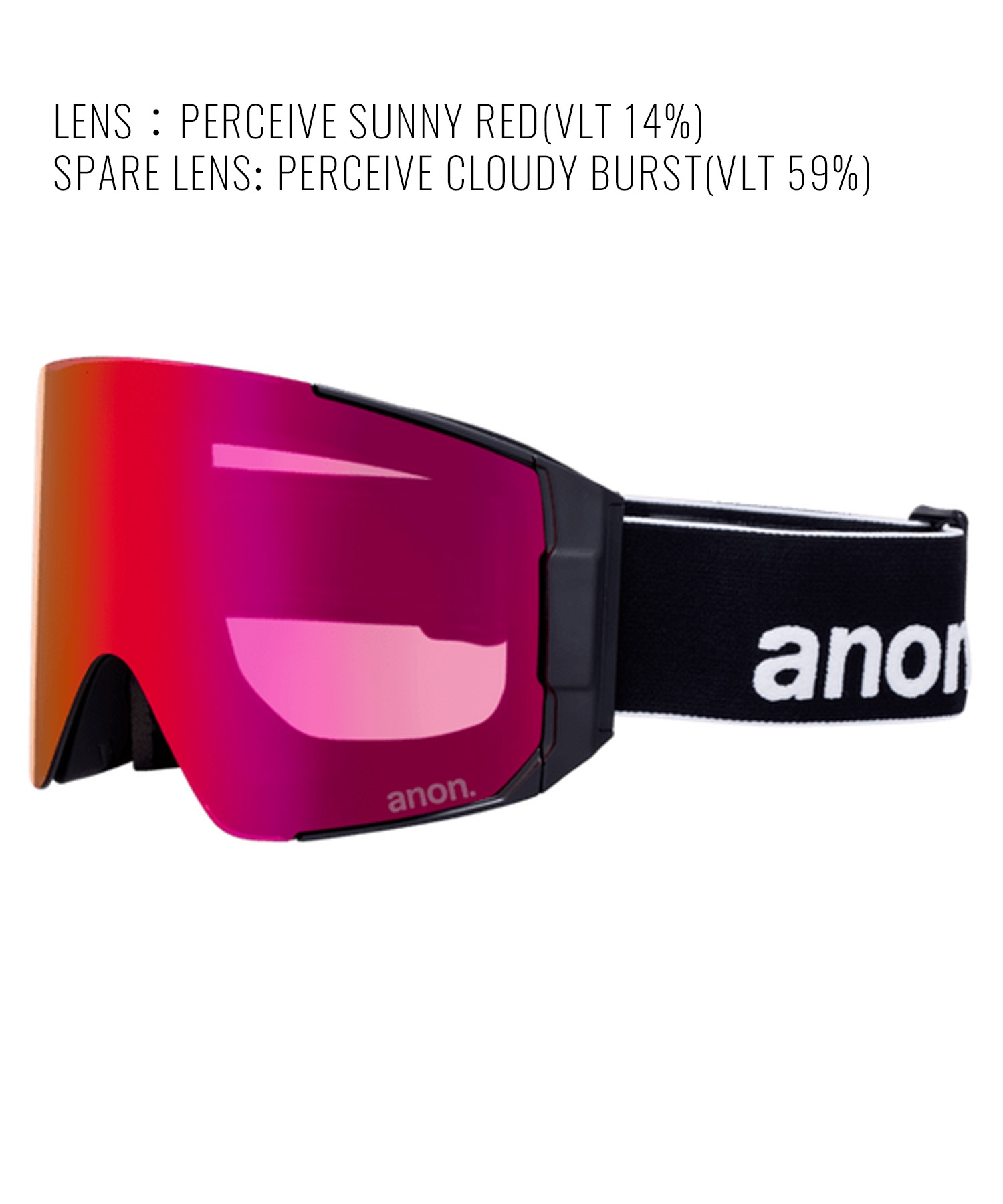 【早期購入/店頭受取対象外】ANON アノン スノーボード ゴーグル ユニセックス Sync Goggles MFI Face Mask ムラサキスポーツ 25-26モデル MM D11(DEEPCHERRY-NA)