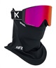 【早期購入/店頭受取対象外】ANON アノン スノーボード ゴーグル ユニセックス Sync Goggles MFI Face Mask ムラサキスポーツ 25-26モデル MM D11(DEEPCHERRY-NA)
