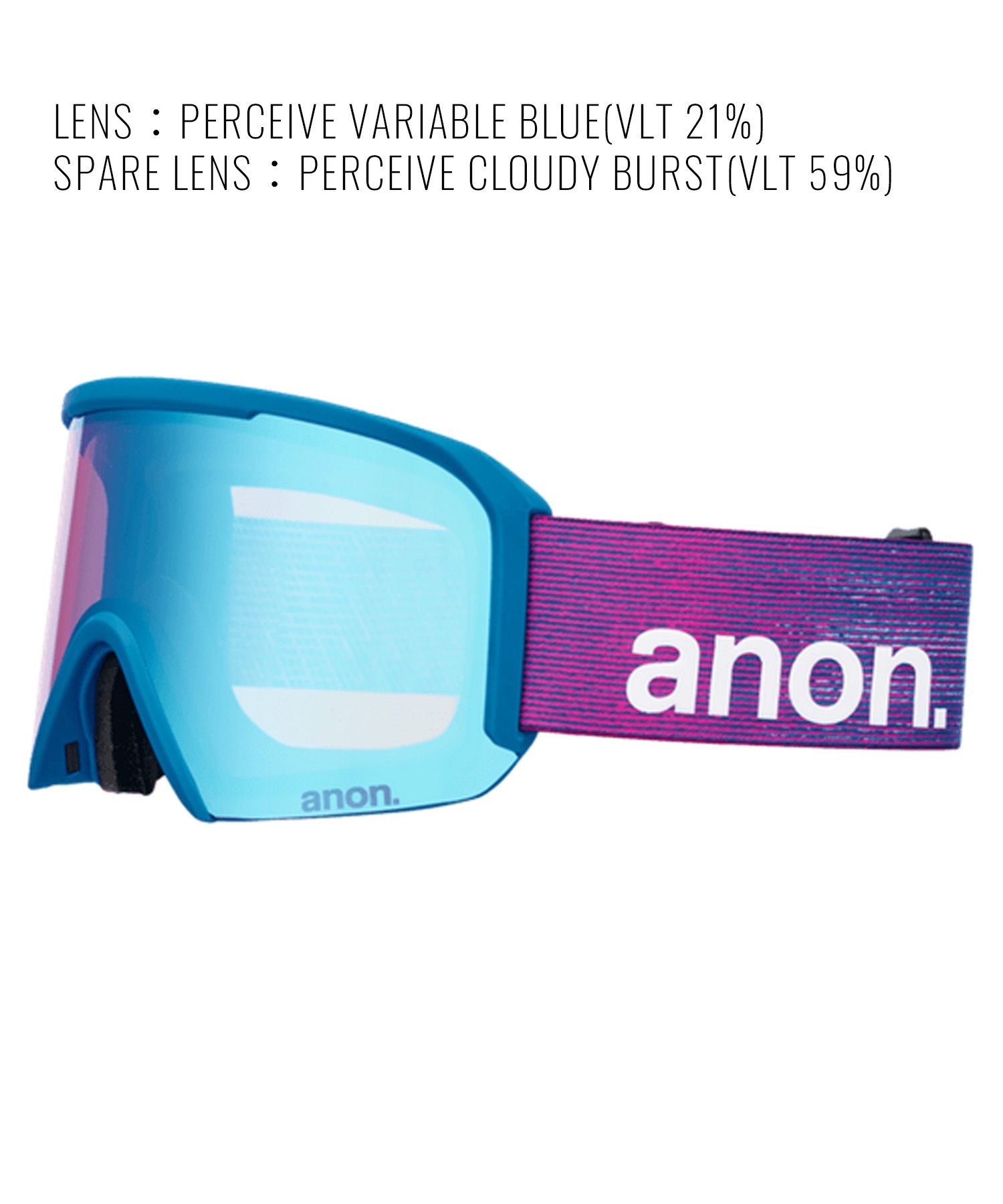 【早期購入/店頭受取対象外】ANON アノン スノーボード ゴーグル ユニセックス Nesa Goggles MFI Face Mask ムラサキスポーツ 25-26モデル MM D11(SNOWFLURRY-NA)