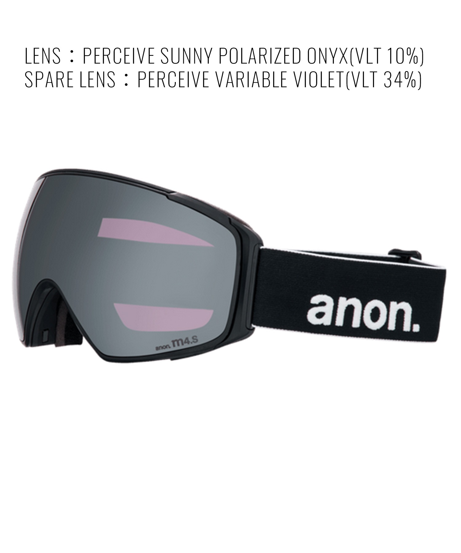 【早期購入/店頭受取対象外】ANON アノン スノーボード ゴーグル ユニセックス M4S Goggles Polarized Lens Toric ムラサキスポーツ 25-26モデル MM D11(BLACK-NA)