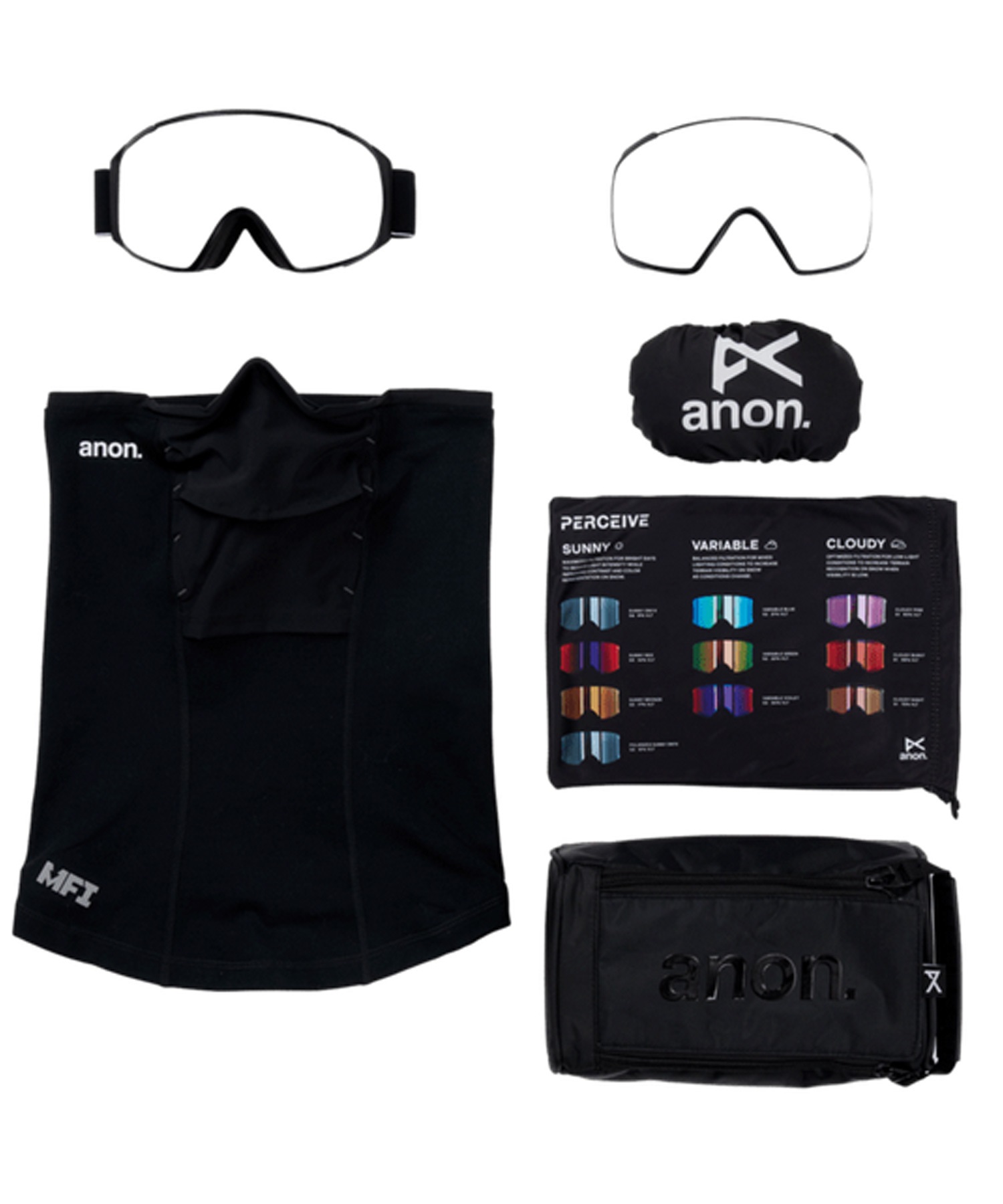 【早期購入/店頭受取対象外】ANON アノン スノーボード ゴーグル ユニセックス M4S Goggles Polarized Lens Toric ムラサキスポーツ 25-26モデル MM D11(BLACK-NA)