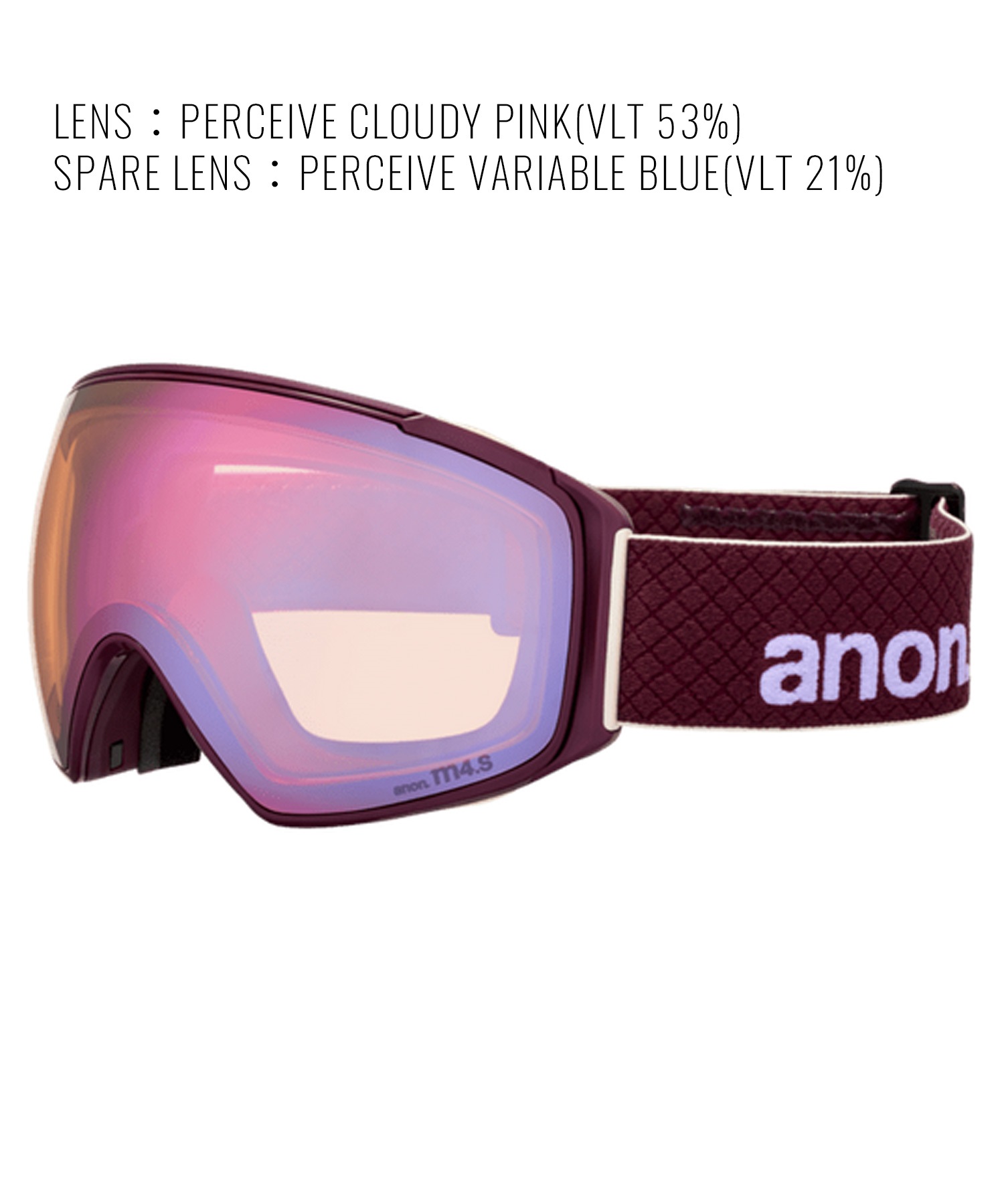 【早期購入/店頭受取対象外】ANON アノン スノーボード ゴーグル ユニセックス M4S Goggles MFI Face Mask Toric ムラサキスポーツ 25-26モデル MM D11(DEEPCHERRY-NA)