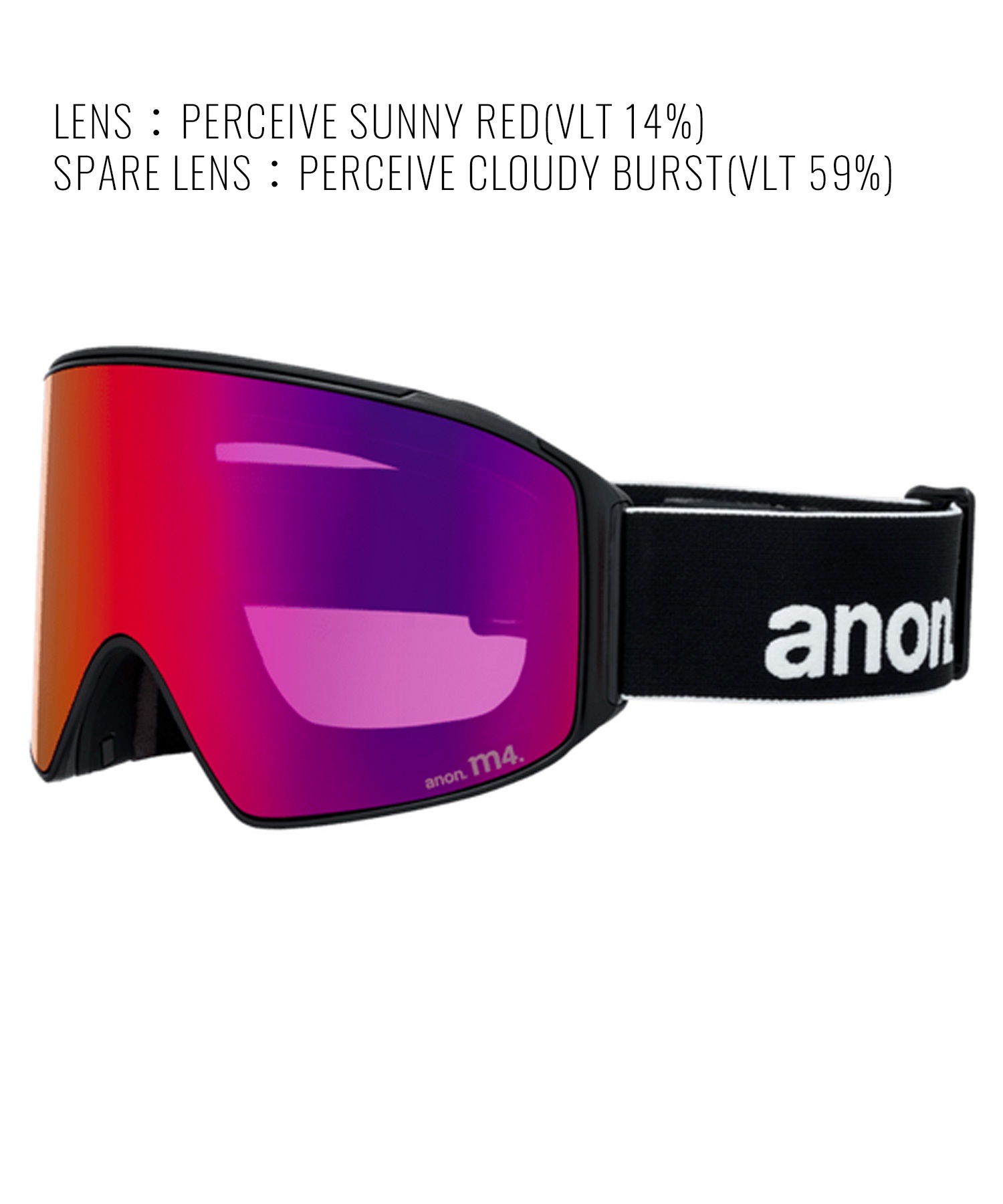 ANON アノン スノーボード ゴーグル ユニセックス M4 Goggles MFI Face