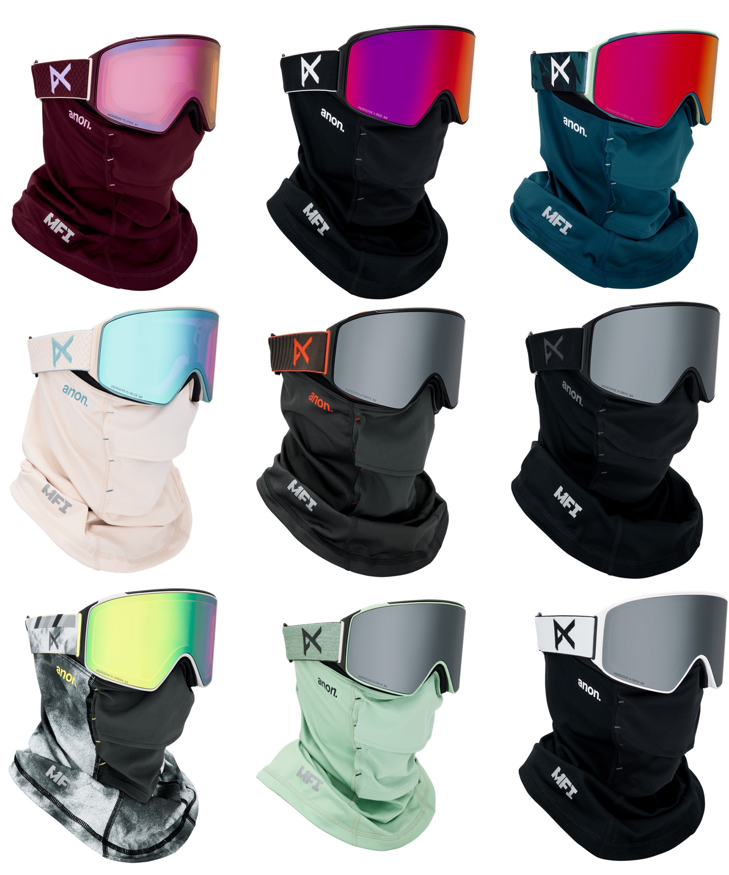 ANON アノン M4 Goggles MFI Face Mask Cylindrical スノーボード