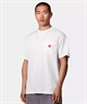 Carhartt WIP カーハートダブリューアイピー 半袖 Tシャツ メンズ ポケT ポケットハートTシャツ S/S POCKET HEART T-SHIRT I032128(WT/BK-S)