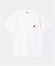 Carhartt WIP カーハートダブリューアイピー 半袖 Tシャツ メンズ ポケT ポケットハートTシャツ S/S POCKET HEART T-SHIRT I032128(WT/BK-S)