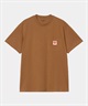 Carhartt WIP カーハートダブリューアイピー 半袖 Tシャツ メンズ ポケT ポケットハートTシャツ S/S POCKET HEART T-SHIRT I032128(WT/BK-S)