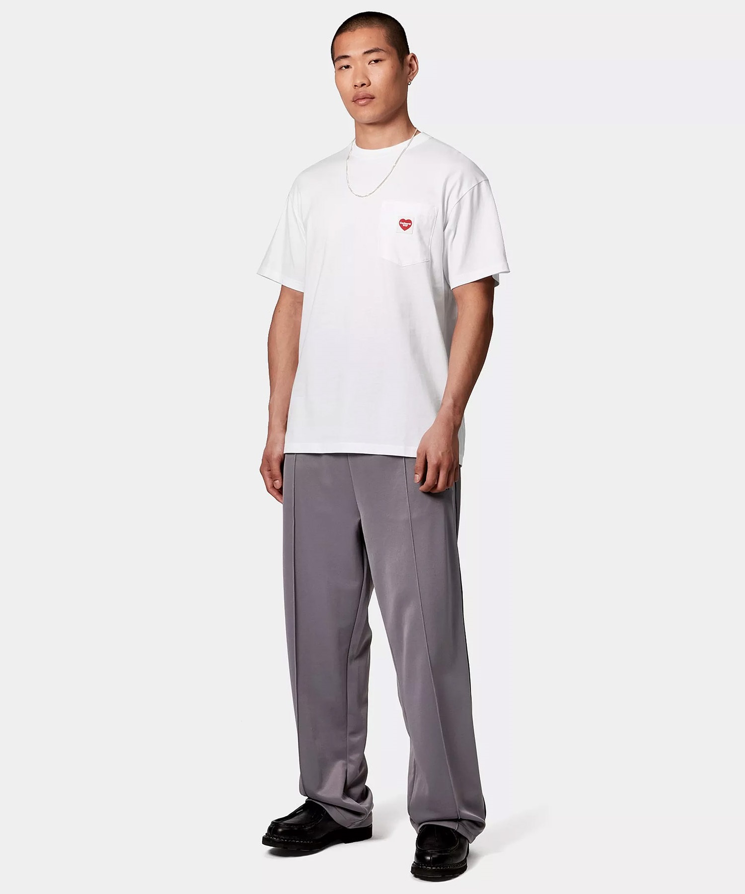 Carhartt WIP カーハートダブリューアイピー 半袖 Tシャツ メンズ ポケT ポケットハートTシャツ S/S POCKET HEART T-SHIRT I032128(WT/BK-S)