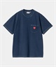 Carhartt WIP カーハート ダブリューアイピー 半袖 Tシャツ メンズ ポケット ポケT ワンポイント ハート ロゴ S/S INGO POCKET T-SHIRT I034486(BLACK-M)