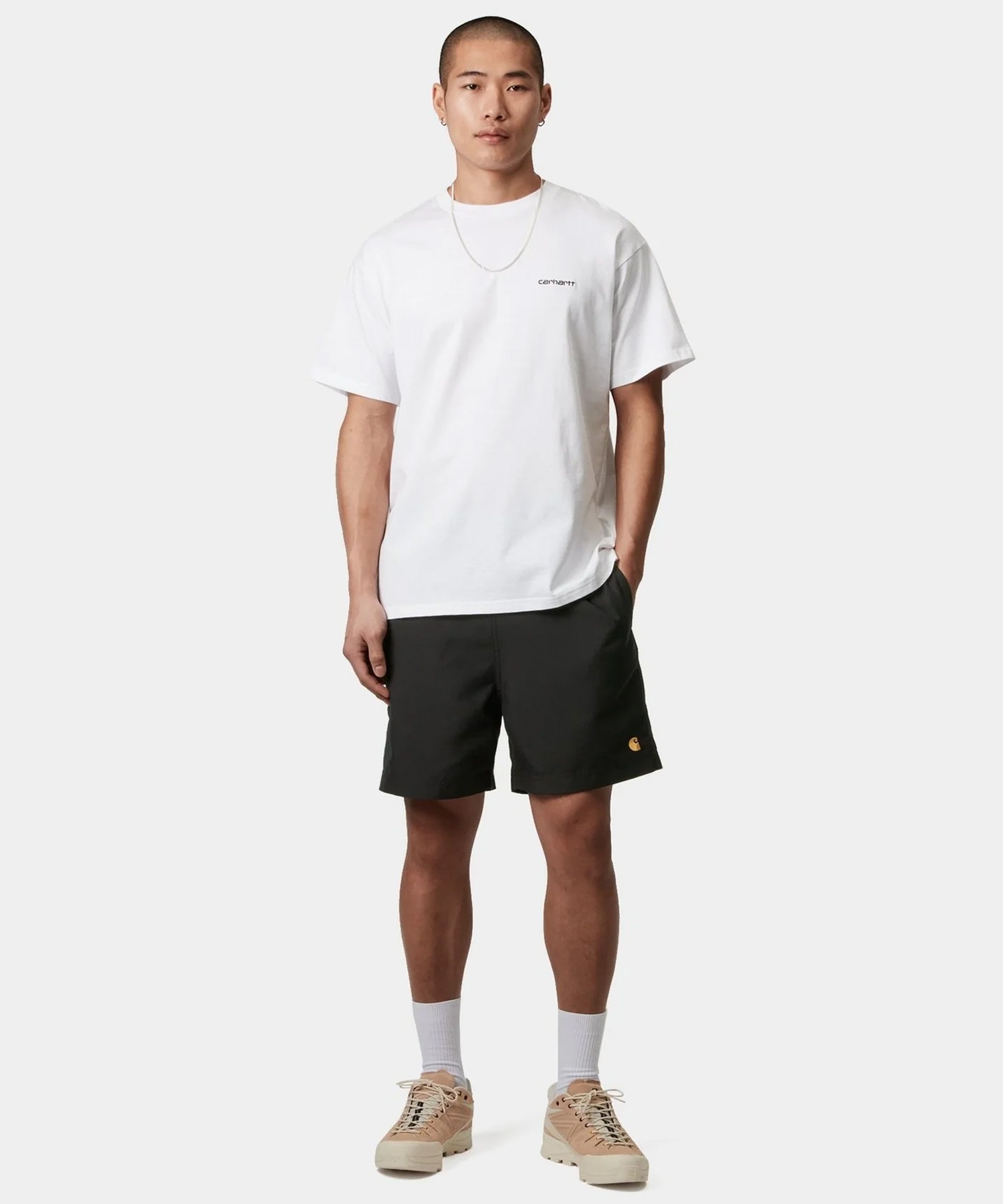 カーハート　メンズ　サーフパンツ　水着　黒　M　インナー付き　スイムウェア　夏 Carhartt WIP カーハート ダブリューアイピー 水着 海パン