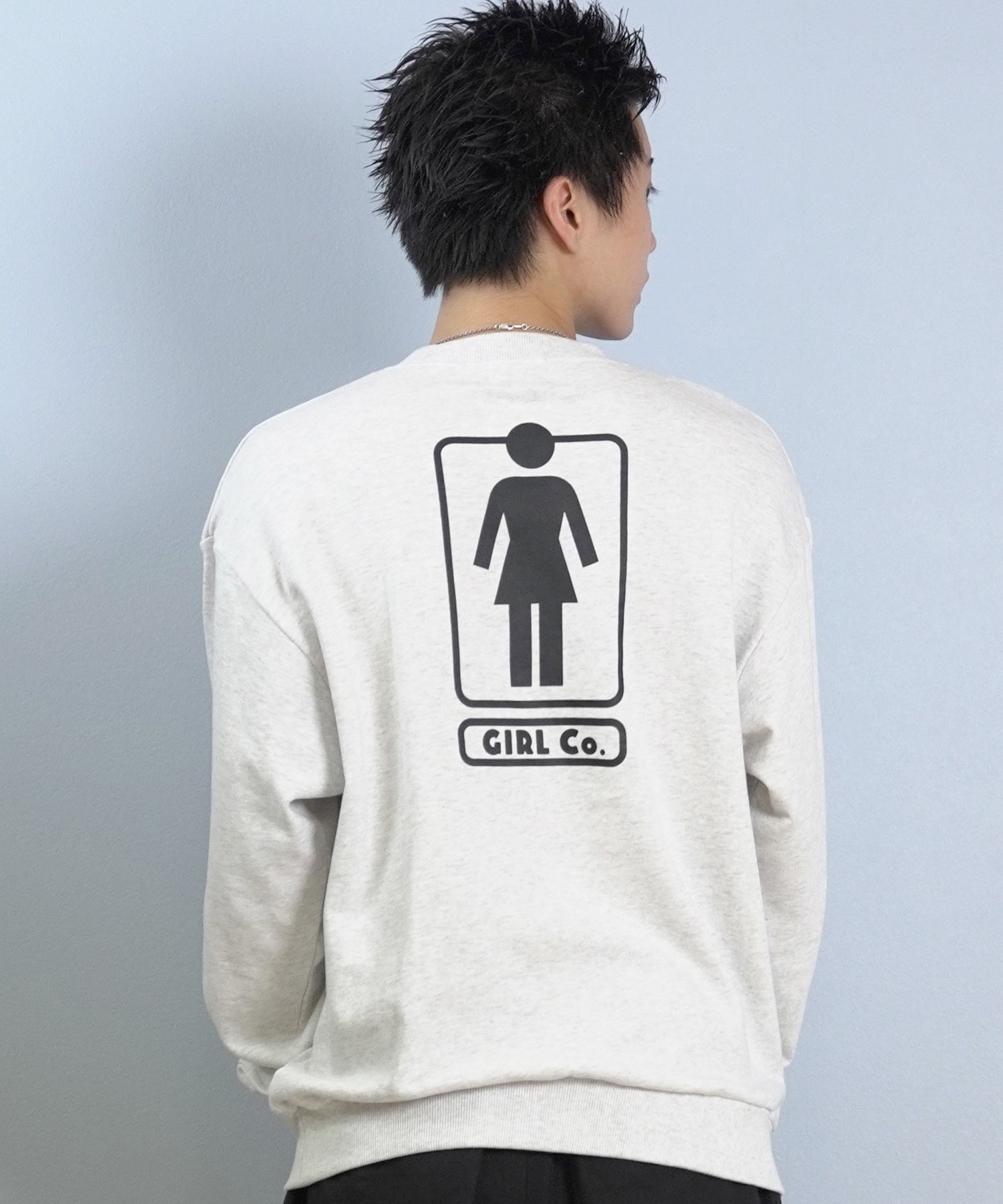 GIRL ガール トレーナー スウェット メンズ バックプリント HERITAGE