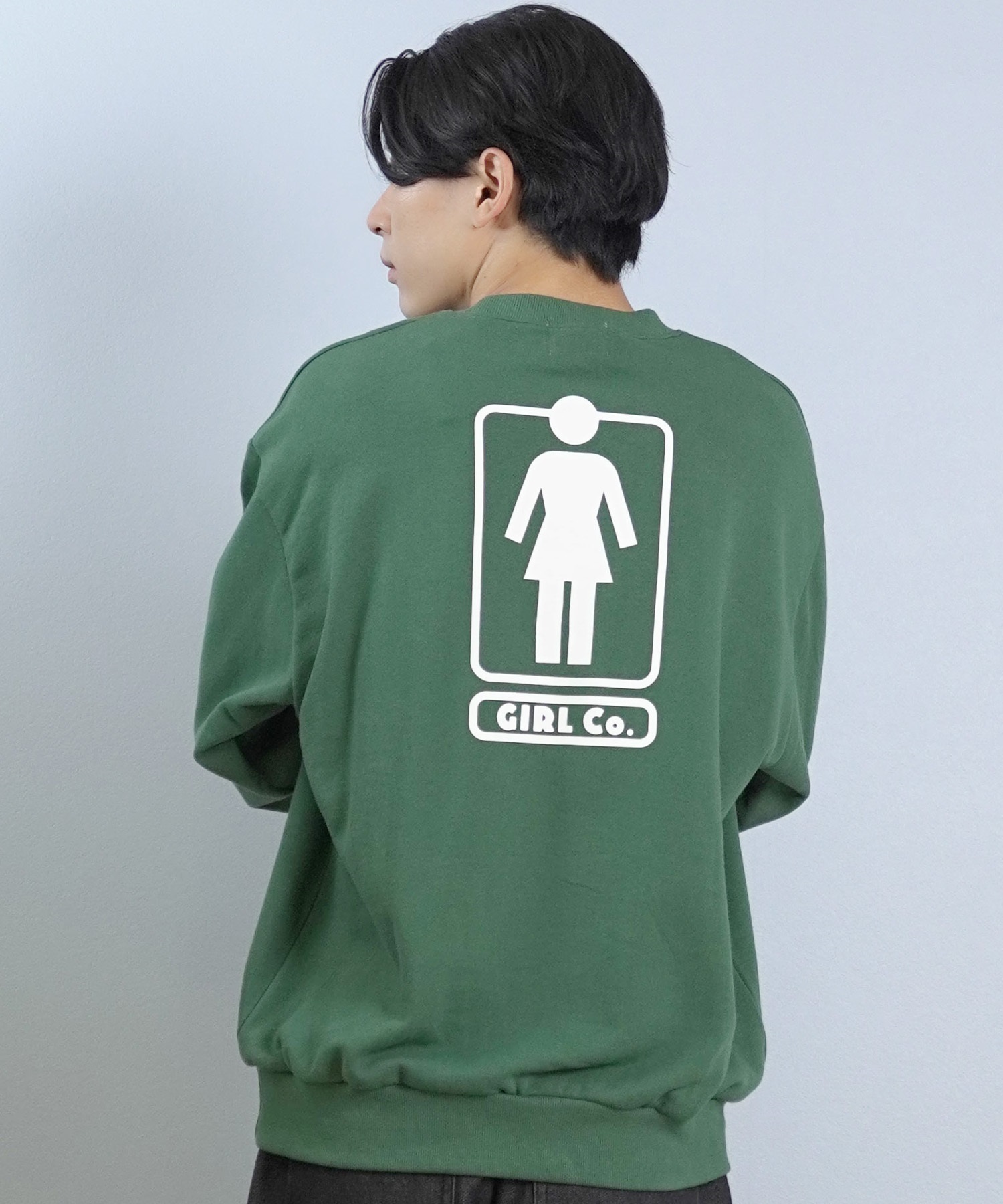 GIRL ガール トレーナー スウェット メンズ バックプリント HERITAGE