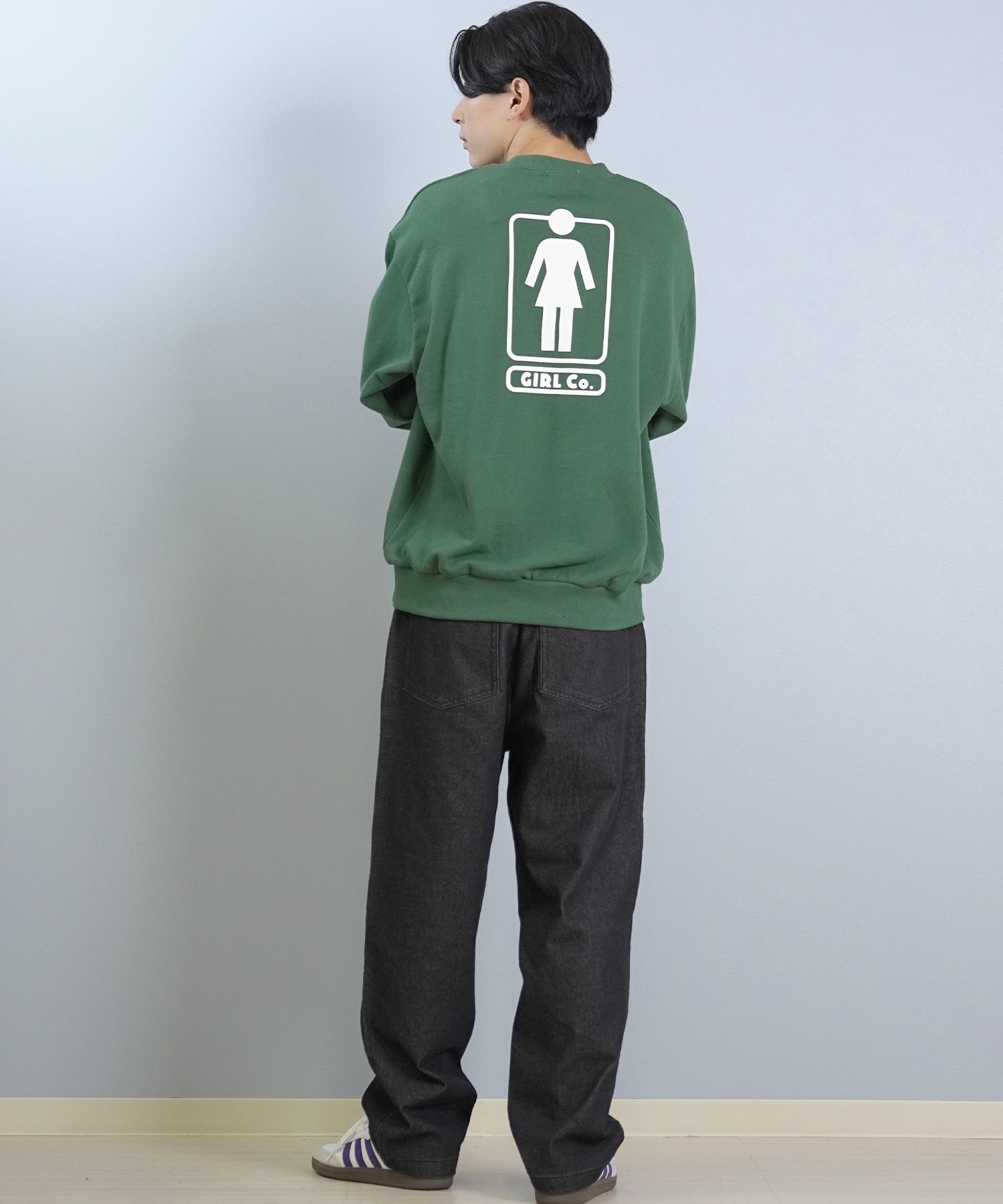 GIRL ガール トレーナー スウェット メンズ バックプリント HERITAGE