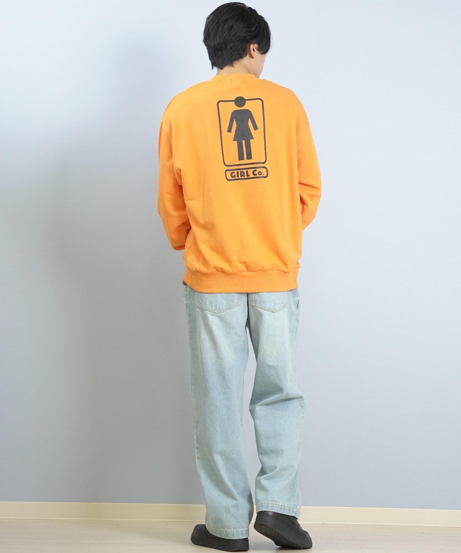 GIRL ガール トレーナー スウェット メンズ バックプリント HERITAGE