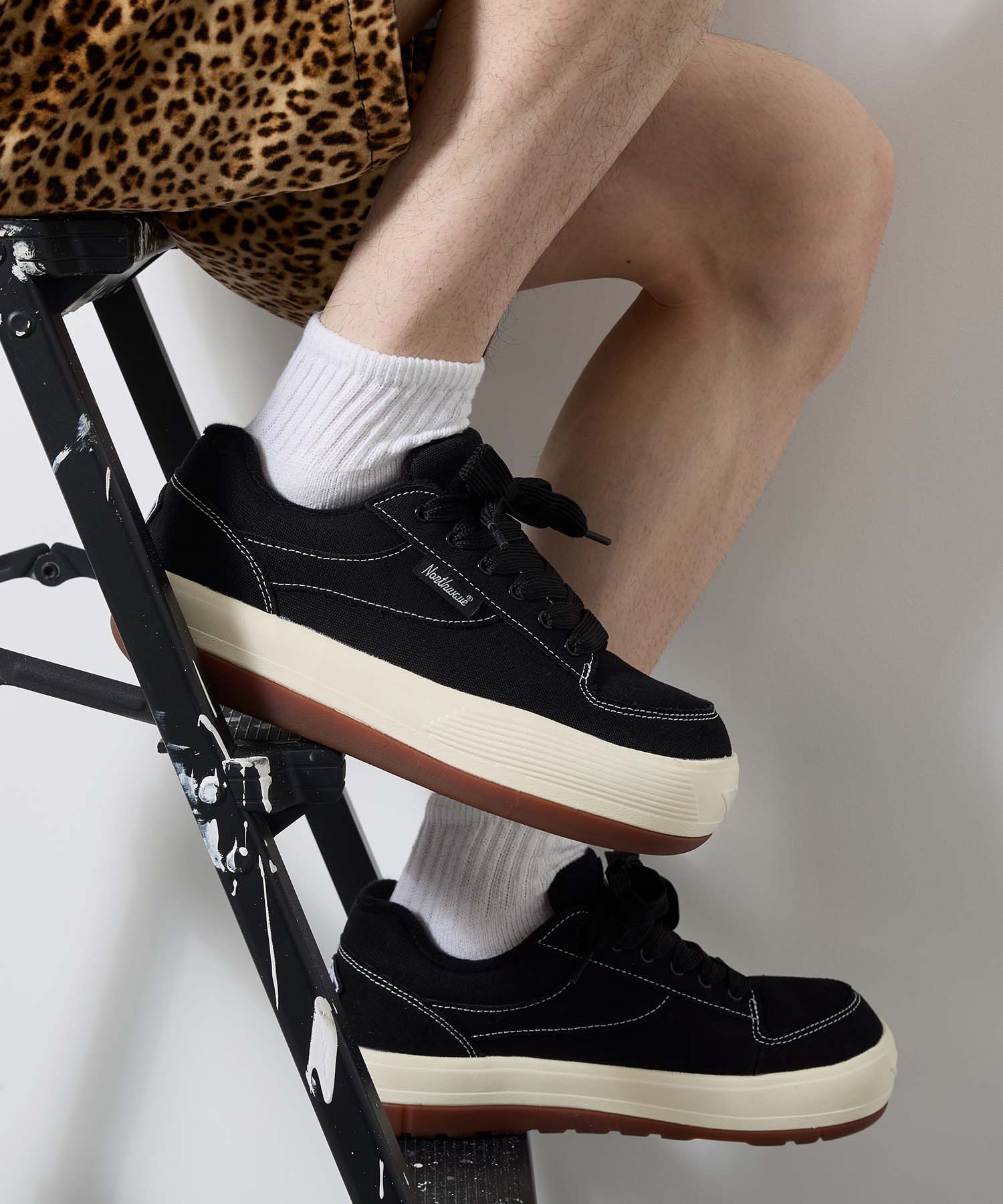 NORTHWAVE ノースウェーブ スニーカー メンズ レディース 厚底 ESPRESSO CANVAS エスプレッソ キャンバス NW-004(BLACK-35-EURO)