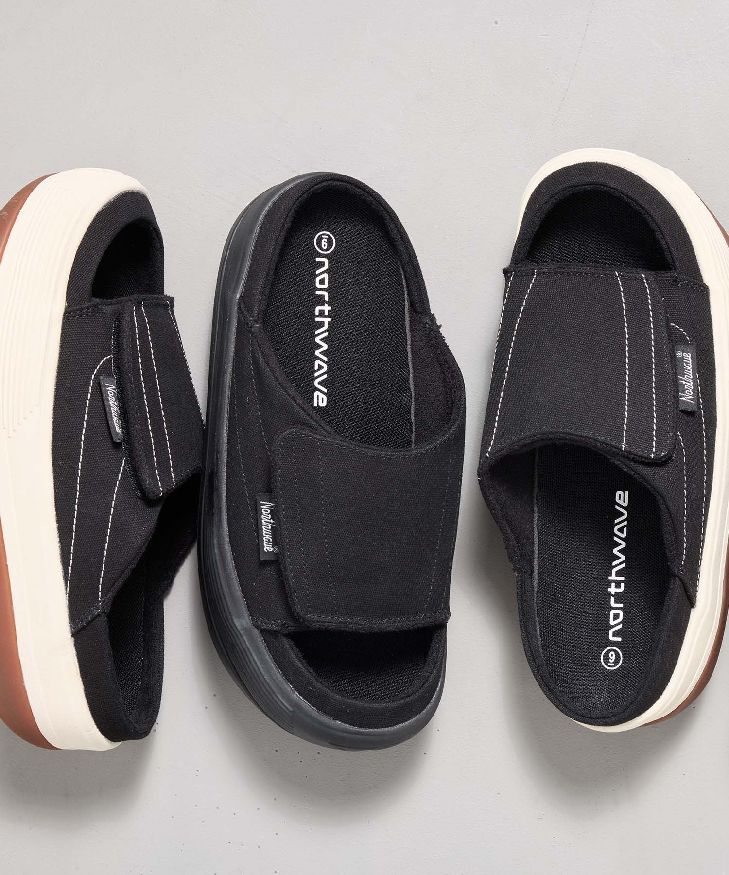 NORTHWAVE ノースウェーブ サンダル メンズ レディース 厚底 ESPRESSO SLIPPERS エスプレッソ スリッパ NW-005(BLACK-35-EURO)