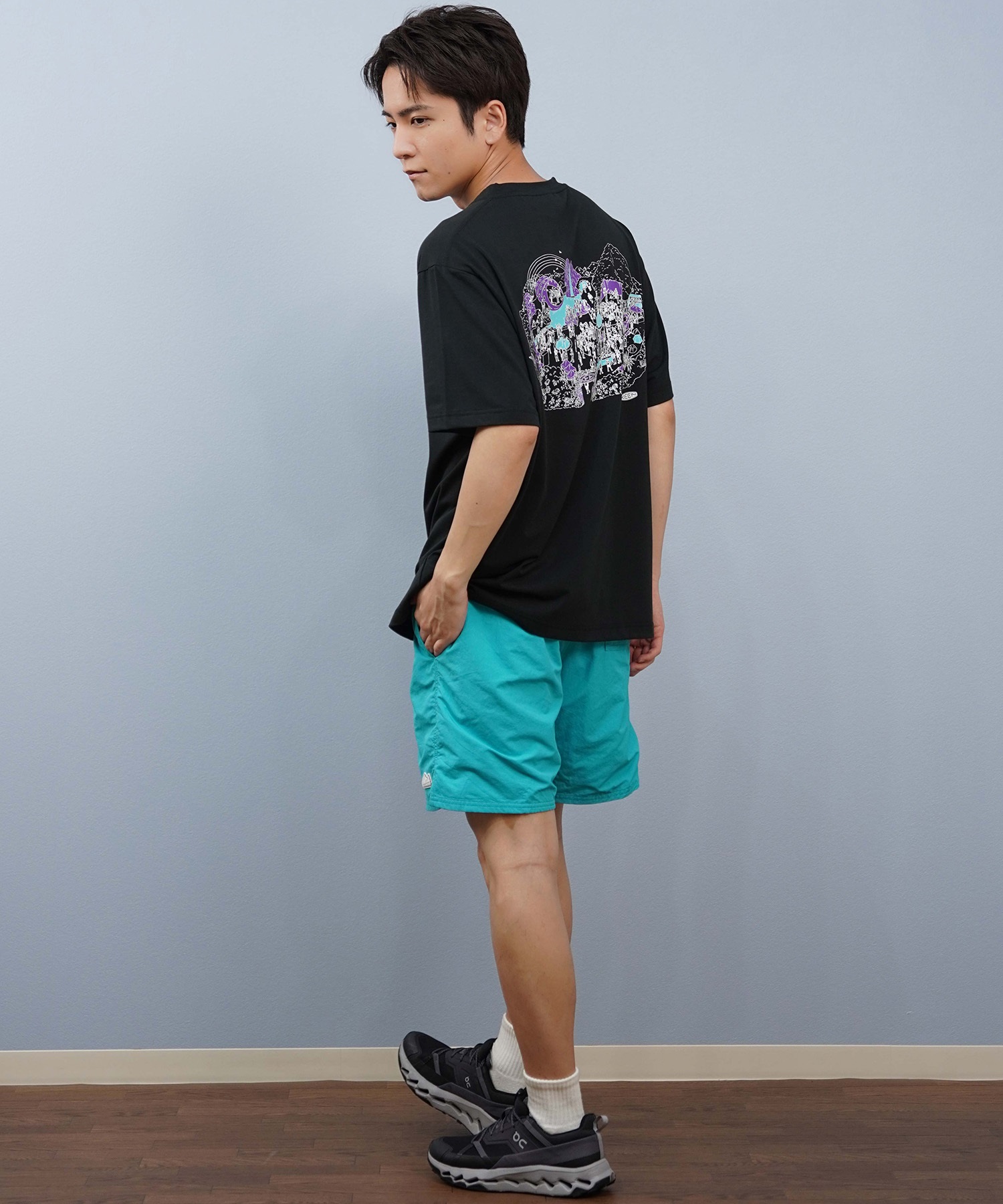 KEEN キーン 半袖 Tシャツ メンズ バックプリント 高機能 吸水速乾
