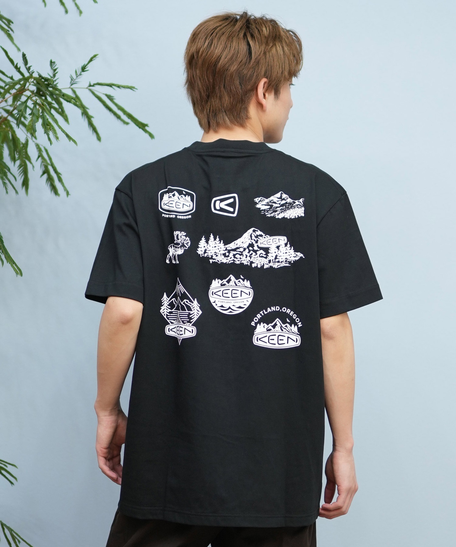 KEEN キーン 半袖 Tシャツ メンズ バックプリント 吸汗速乾 1031501