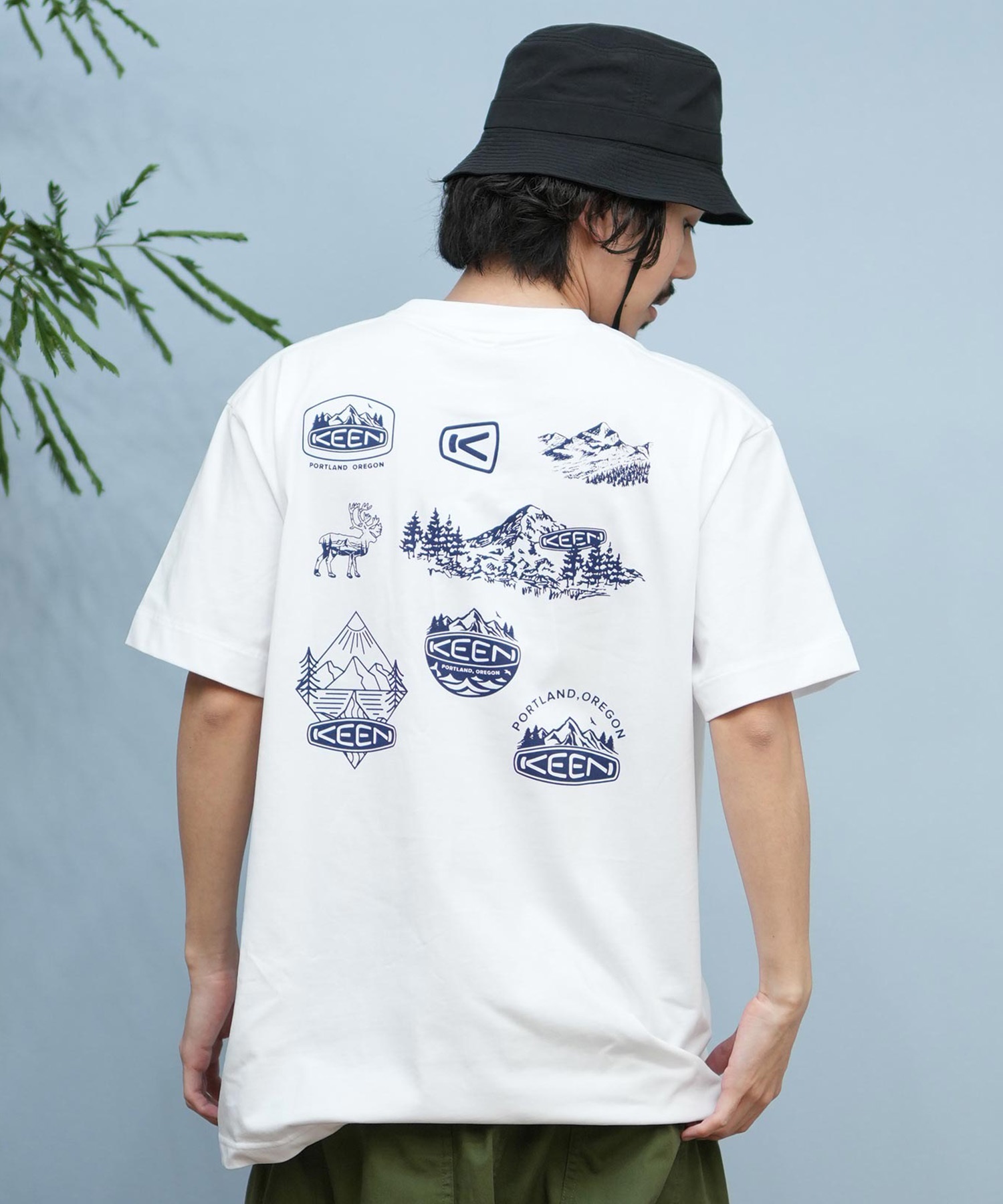 KEEN キーン 半袖 Tシャツ メンズ バックプリント 吸汗速乾 1031502