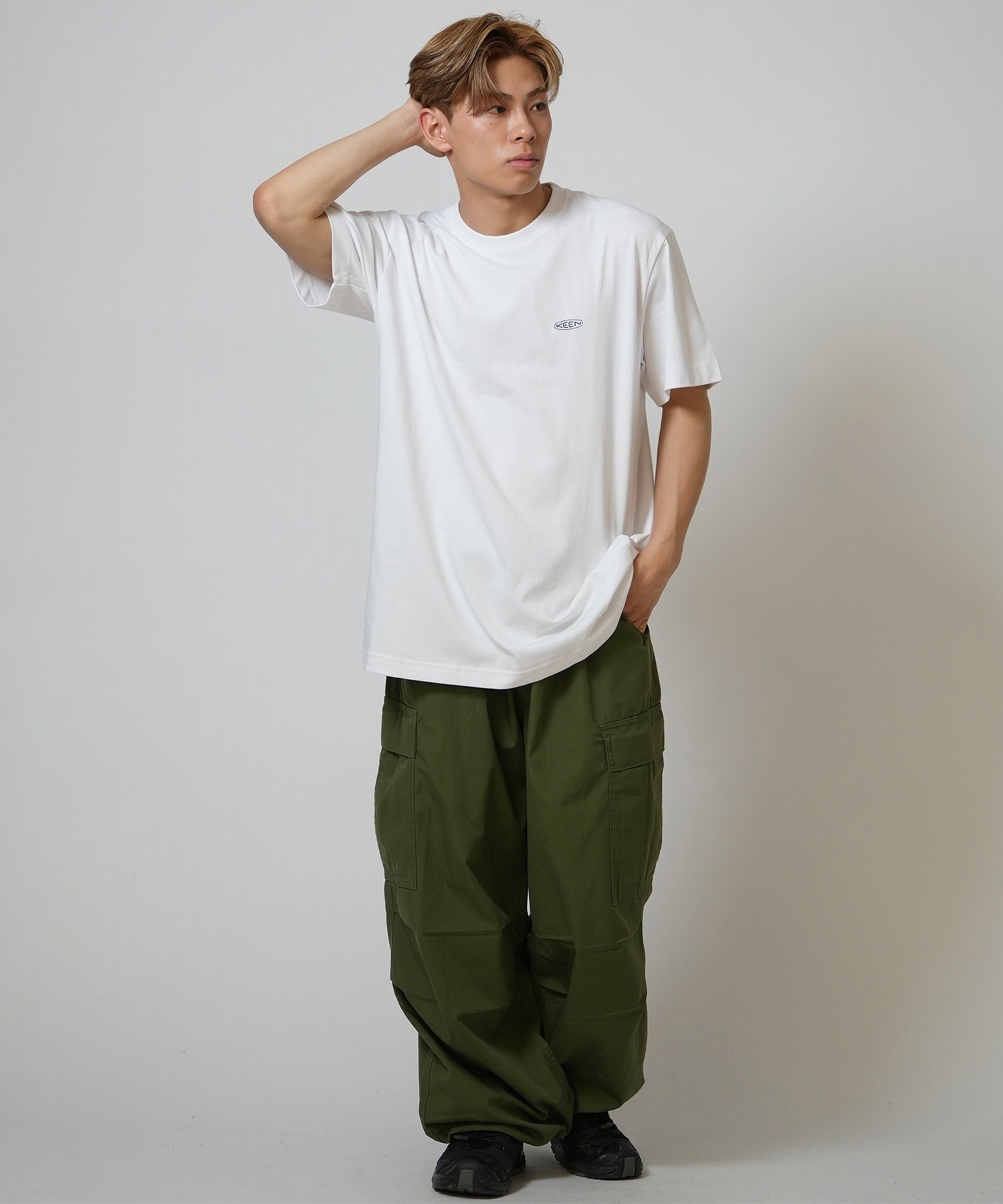 KEEN キーン 半袖 Tシャツ メンズ バックプリント 吸汗速乾 1031502