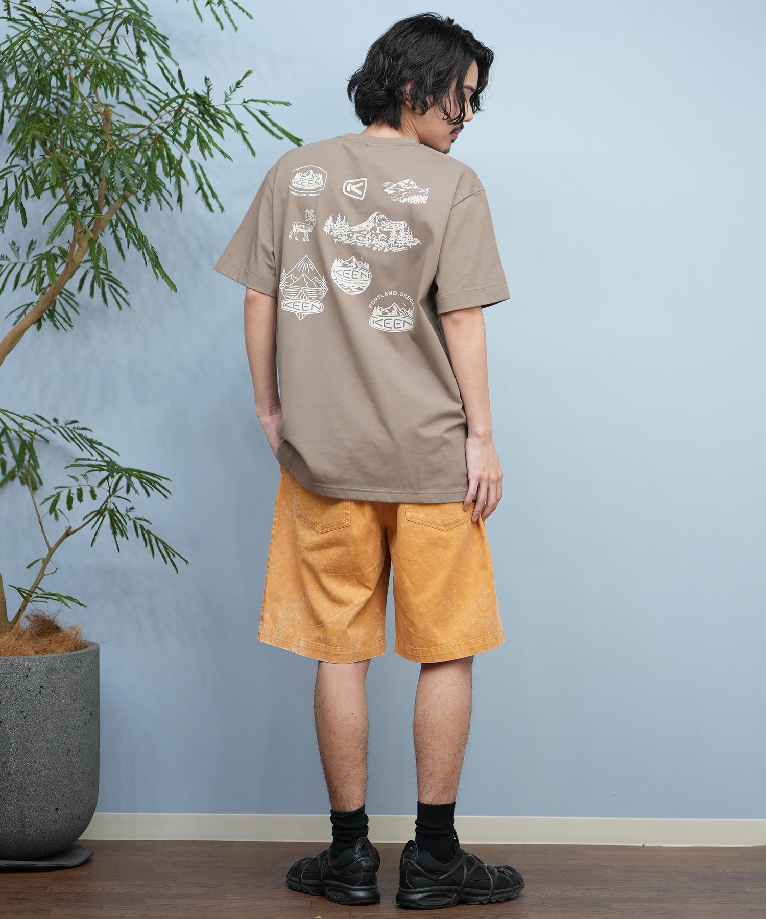KEEN キーン 半袖 Tシャツ メンズ バックプリント 吸汗速乾 1031503