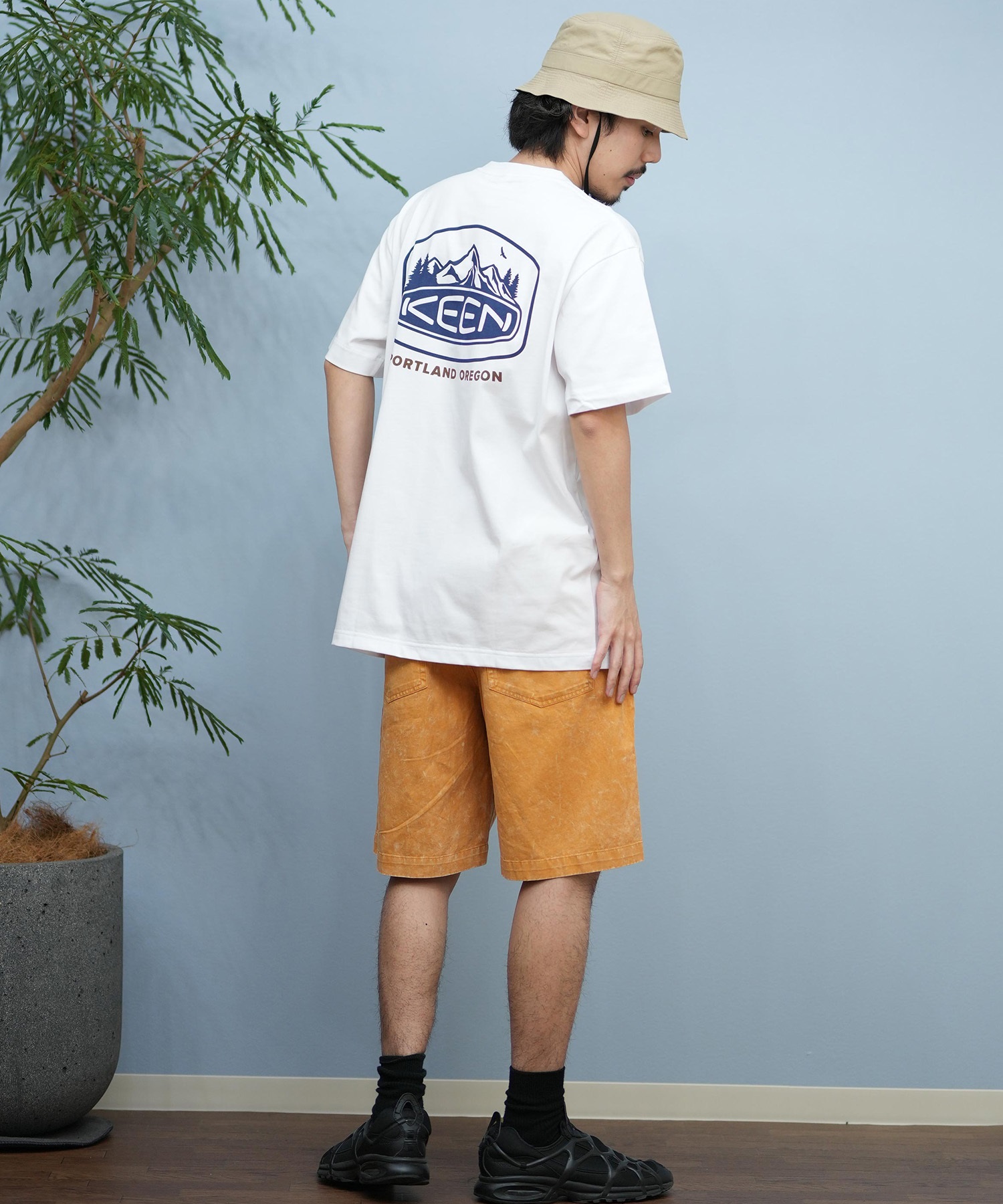 KEEN キーン 半袖 Tシャツ メンズ バックプリント 吸汗速乾 1031504