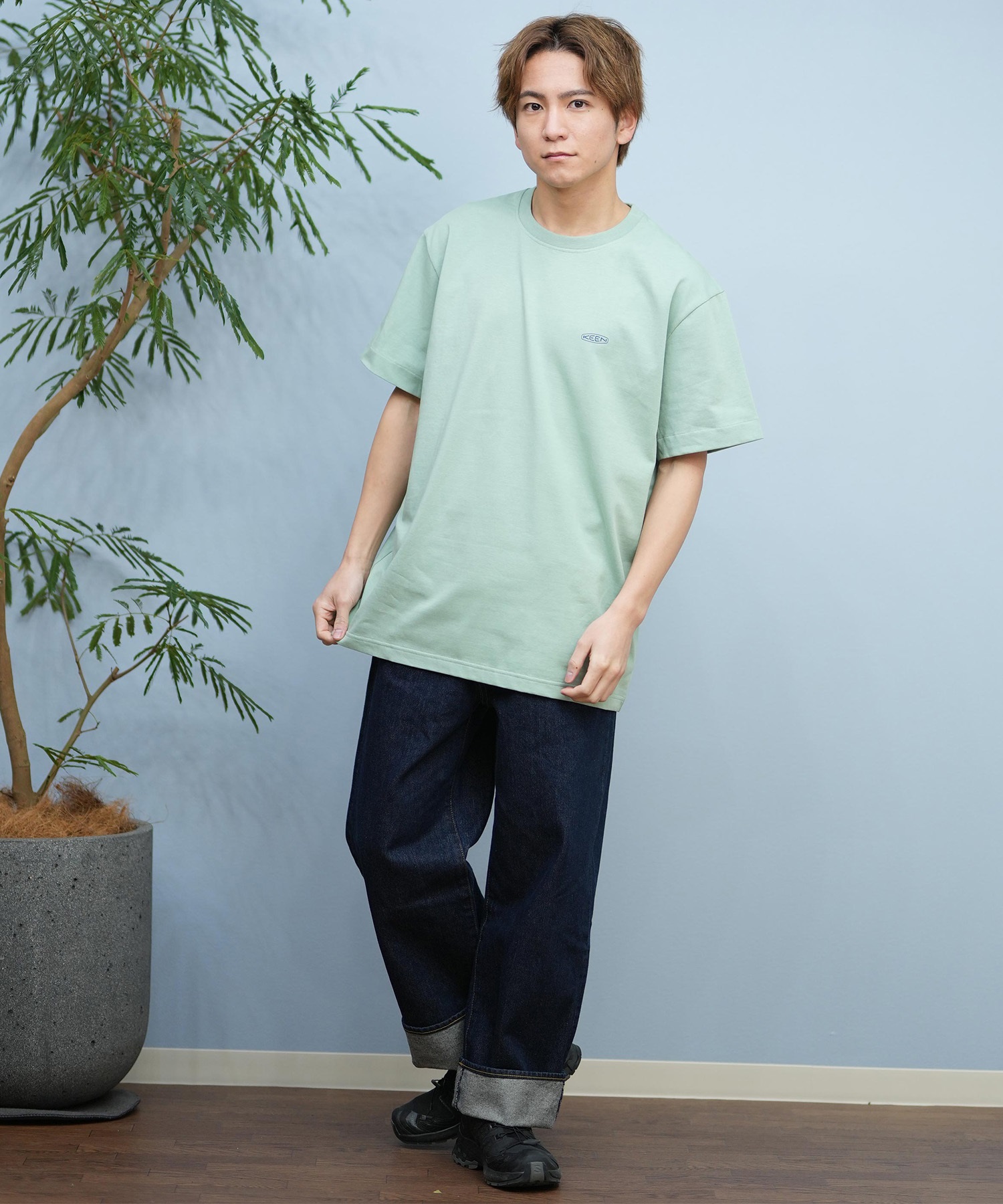 KEEN キーン 半袖 Tシャツ メンズ バックプリント 吸汗速乾 1031506