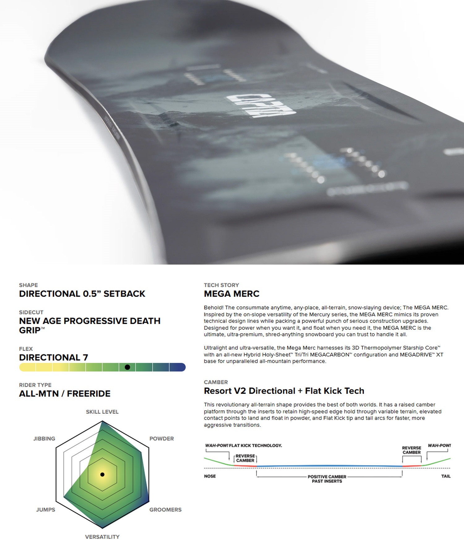 CAPITA キャピタ MEGA MERCURY スノーボード メンズ ムラサキスポーツ