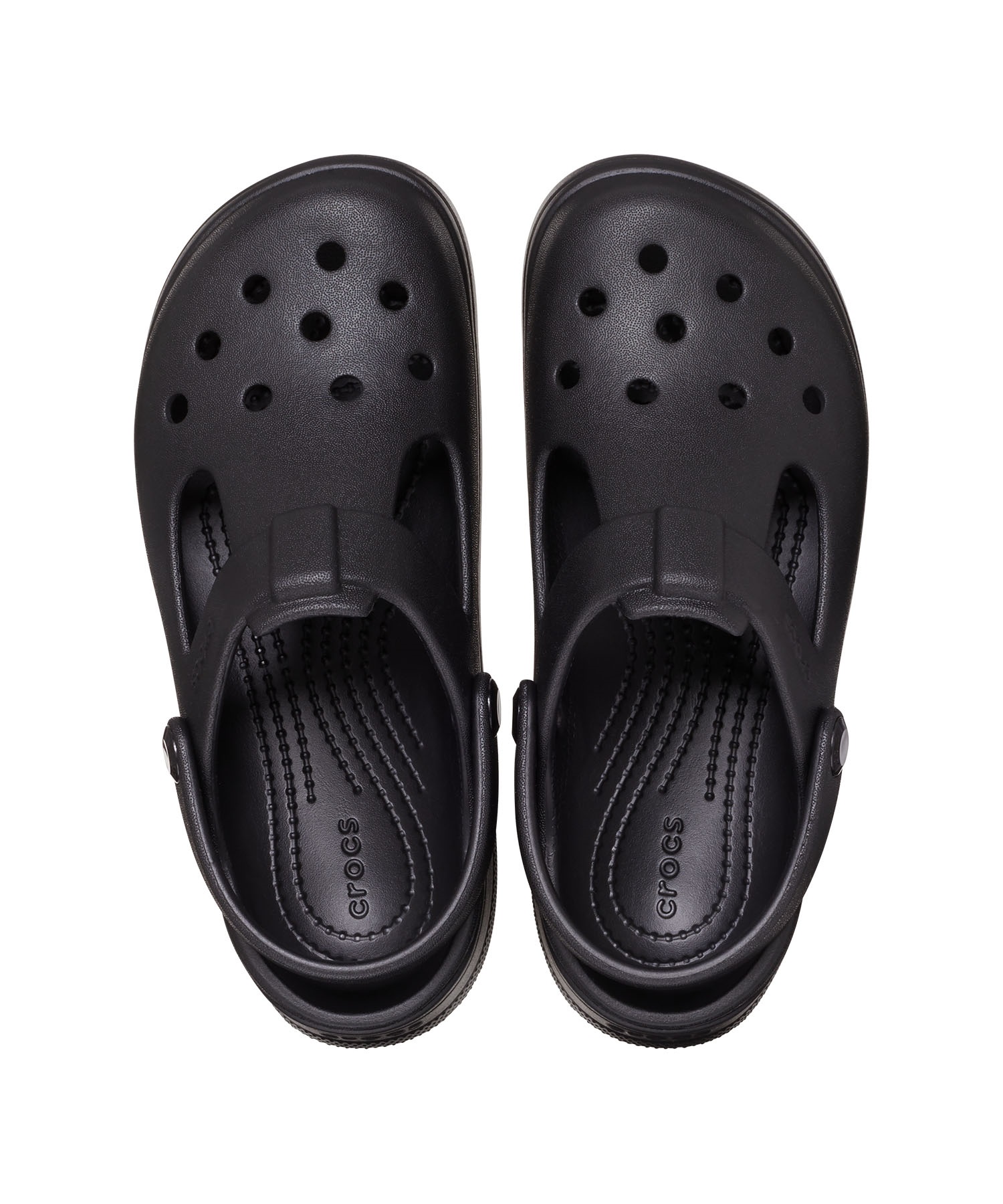 クロックス サンダル ★ デュエットスポーツ メリージェーン 黒/紫 W8 美品 専用 【美品✨】crocs クロックス メリージェーン サンダルw8