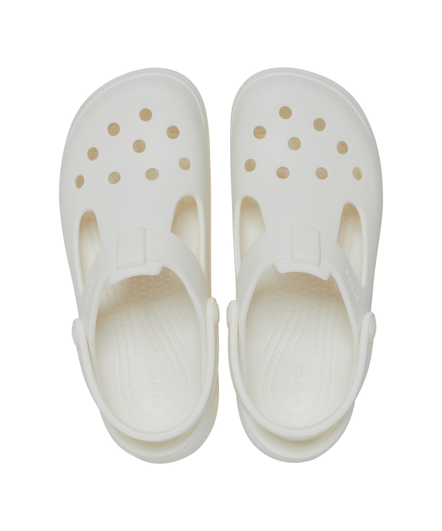 CROCS クロックス サンダル キッズ KIDS CLASSIC MARY JANE クラシック メリー ジェーン 210615-0WV(CHALK-23.0cm)
