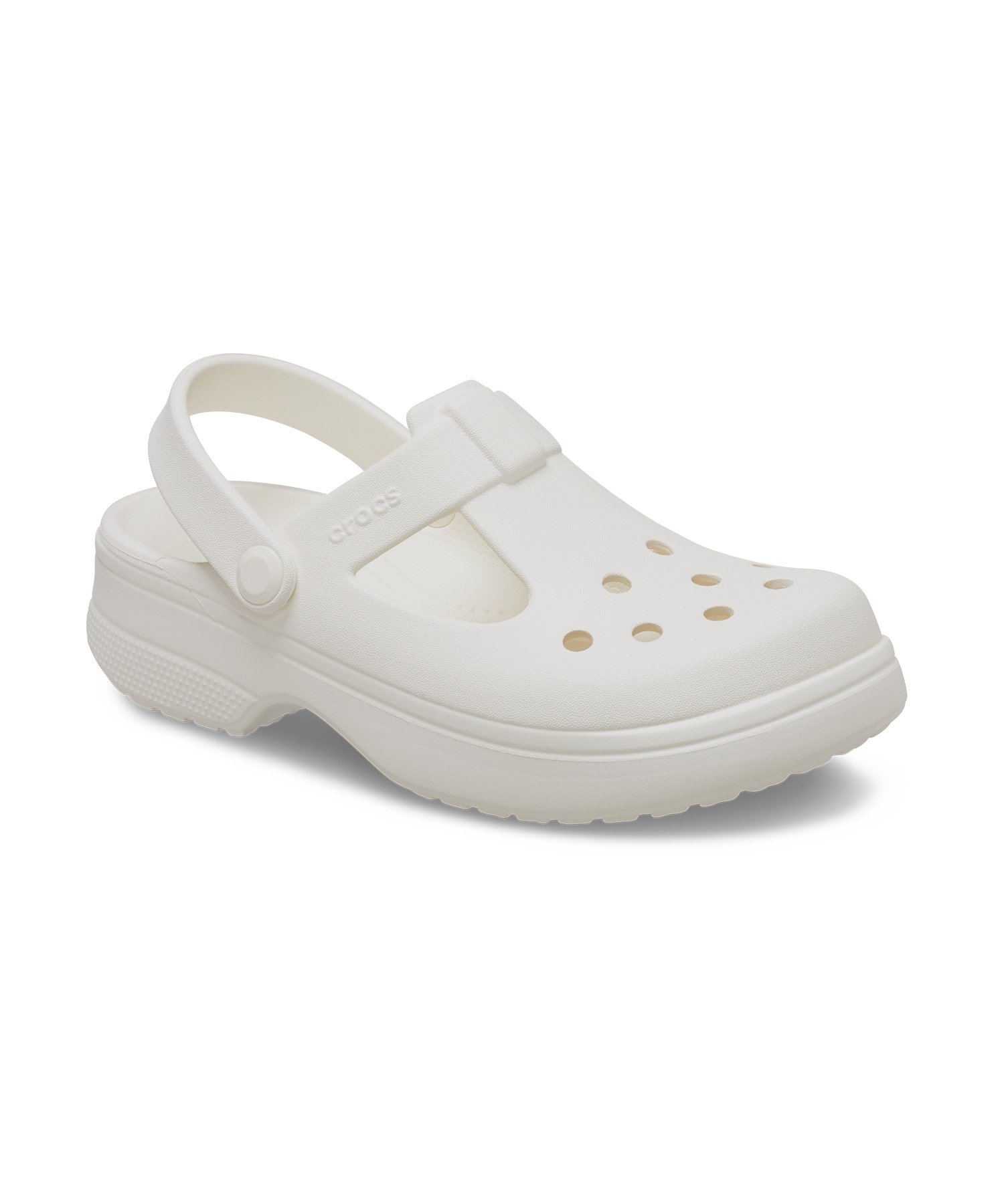 CROCS クロックス サンダル キッズ KIDS CLASSIC MARY JANE クラシック メリー ジェーン 210615-0WV(CHALK-23.0cm)