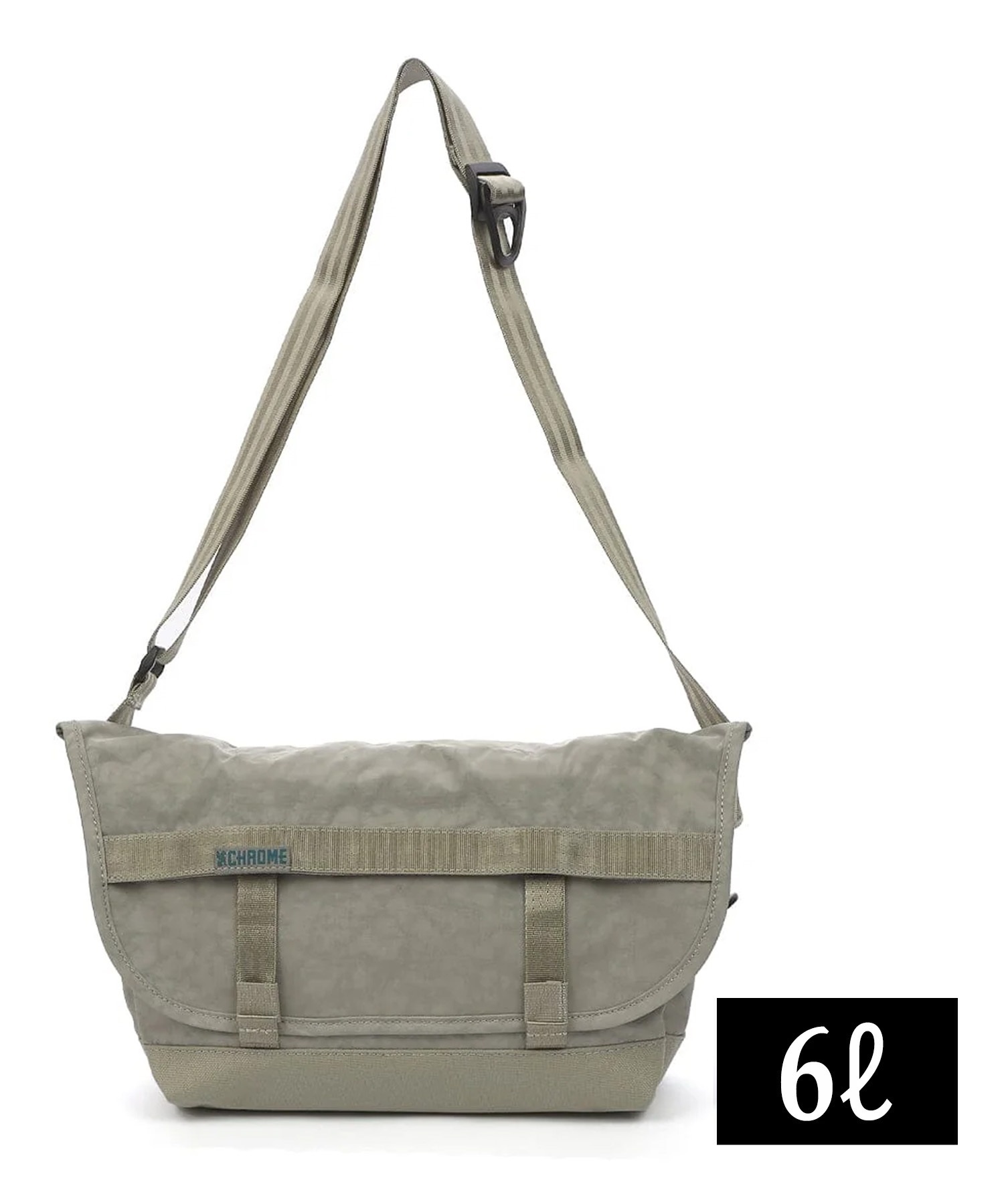 CHROME クローム ショルダーバッグ ロゴ COURIER FLAP MSNGR クーリエ フラップ メッセンジャー 6L JP242SG