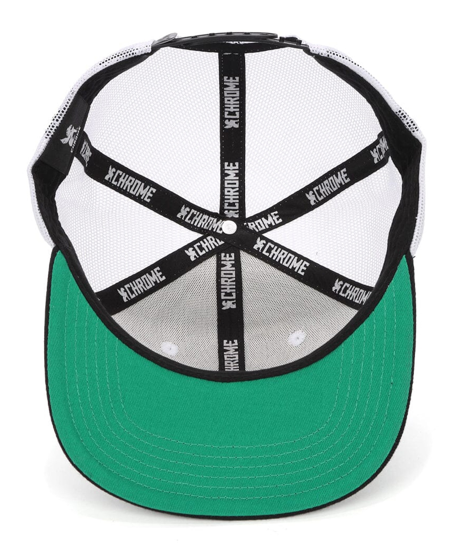 CHROME クローム キャップ 帽子 フリーサイズ メッシュ MFLT 6 PANEL MESH CAP JP204WHWHBK(WHBK-ONE)