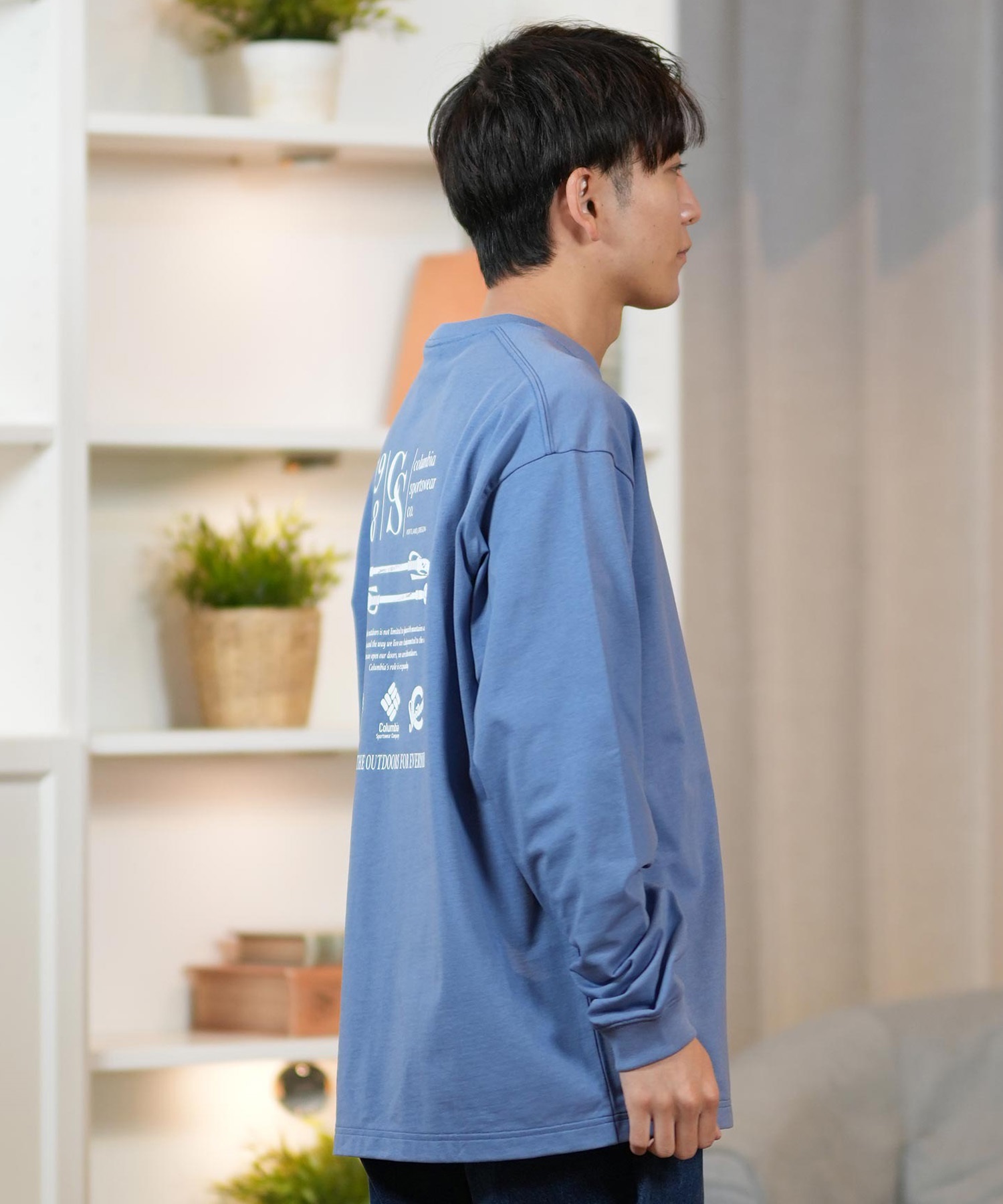 Columbia コロンビア 長袖 Tシャツ メンズ ロンT バックプリント 吸湿