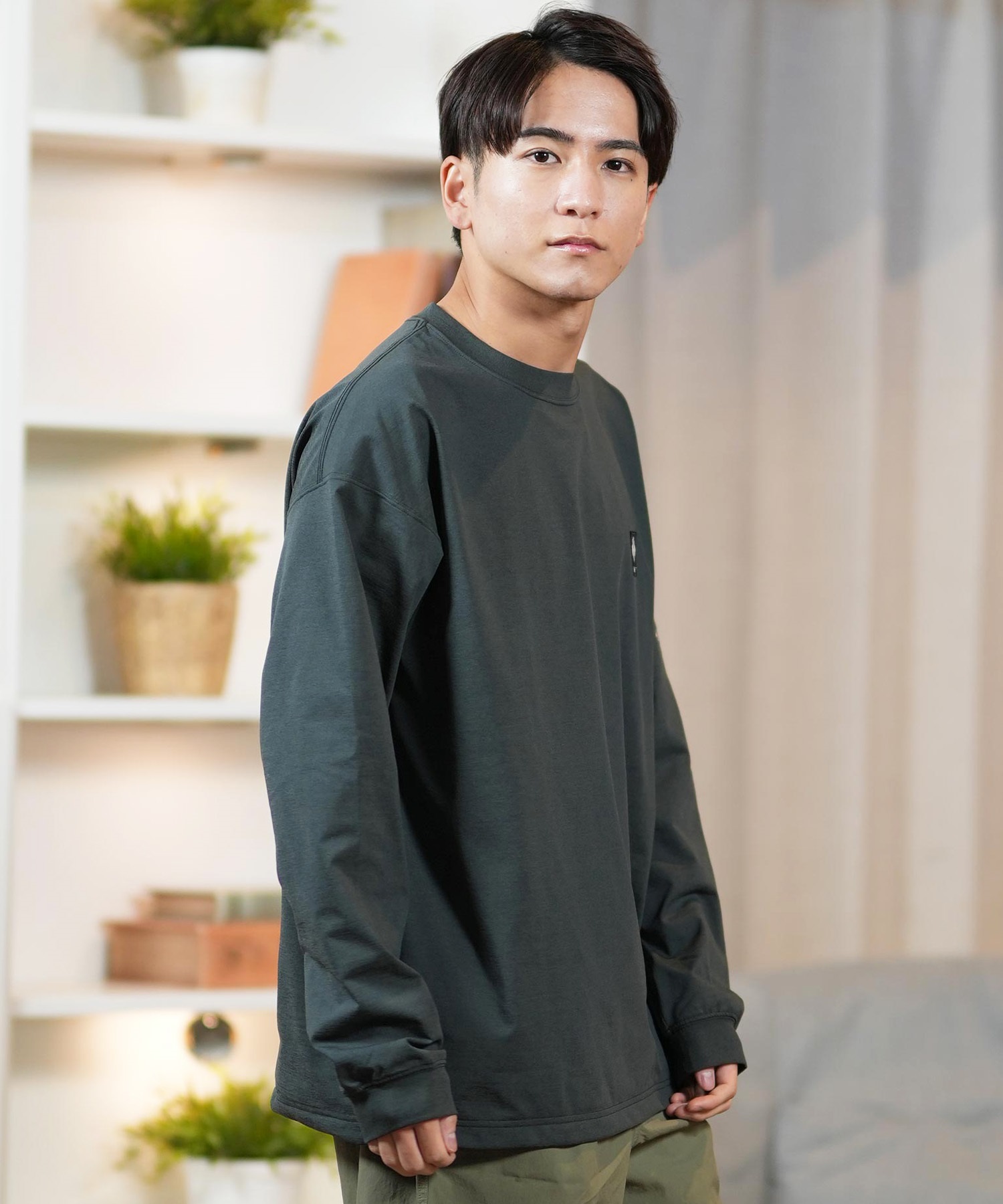 Columbia コロンビア 長袖 Tシャツ メンズ ロンT バックプリント 水陸
