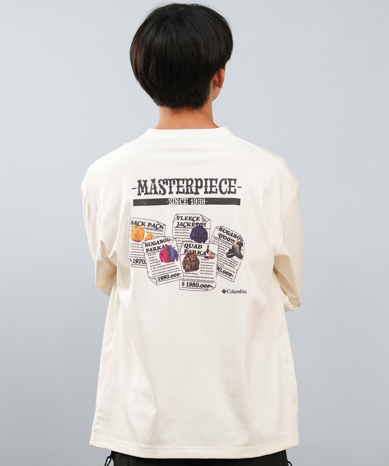 Columbia コロンビア 長袖 Tシャツ ロンT メンズ バックプリント 吸湿