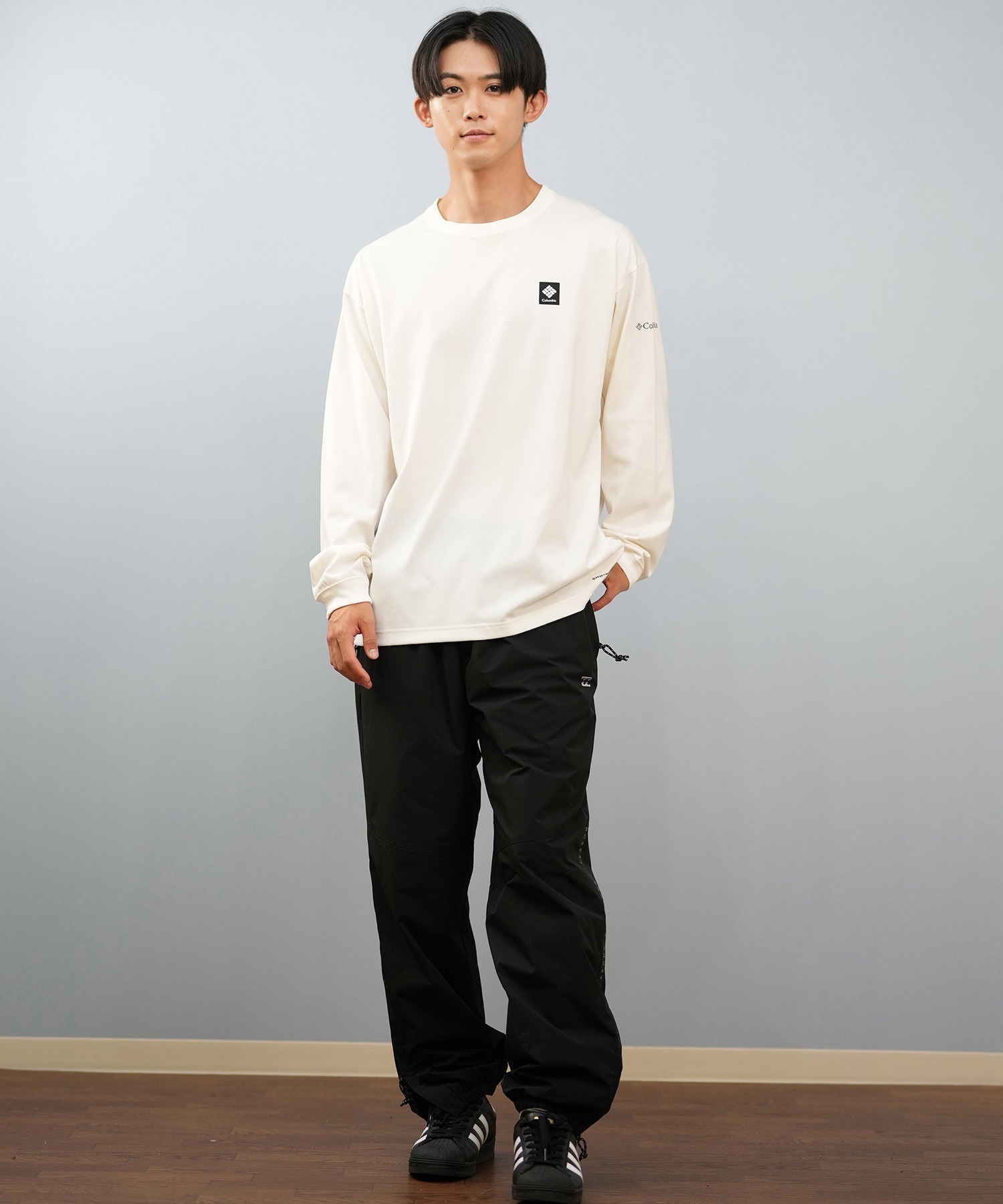 Columbia コロンビア 長袖 Tシャツ ロンT メンズ バックプリント 吸湿