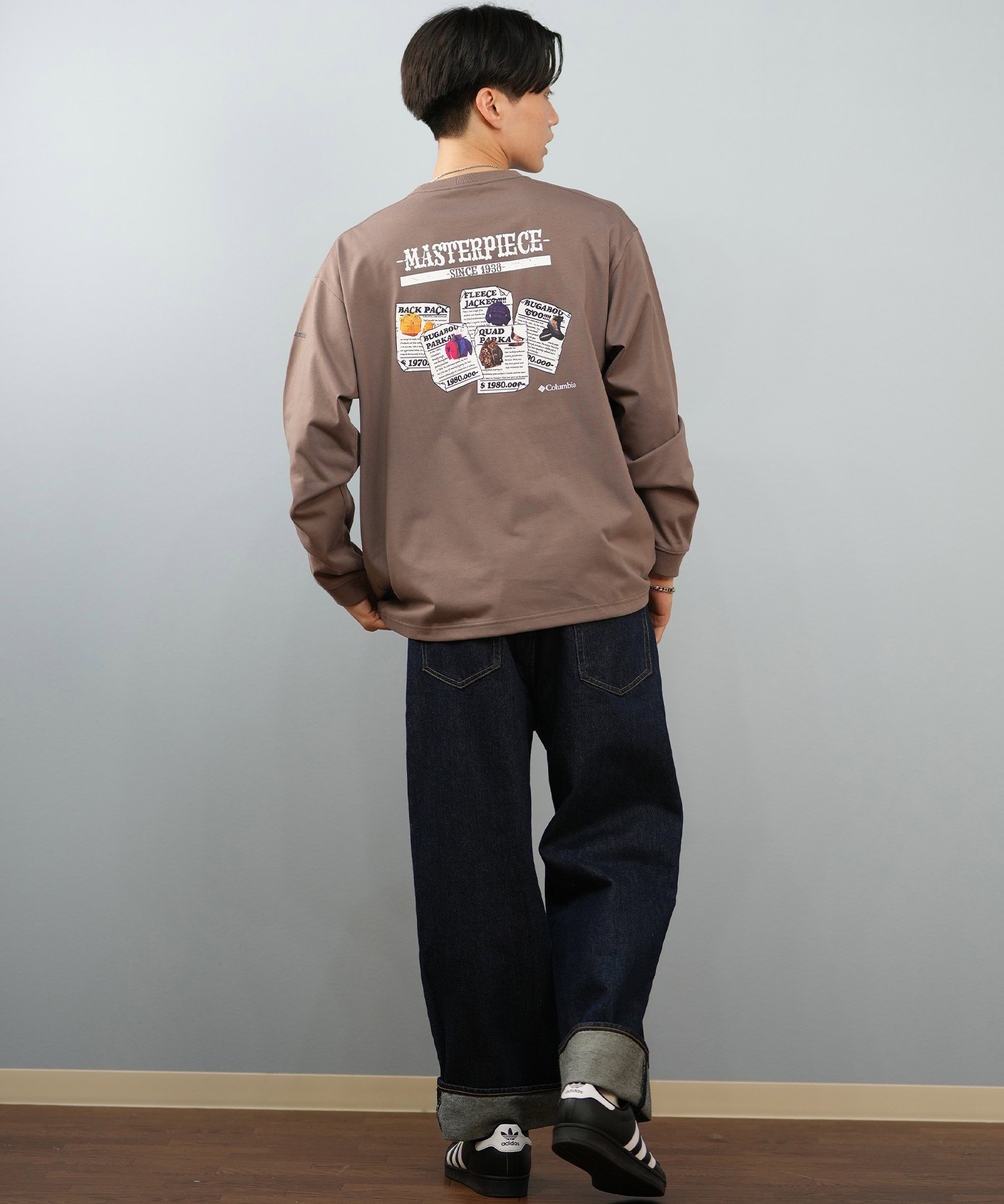 Columbia コロンビア 長袖 Tシャツ ロンT メンズ バックプリント 吸湿