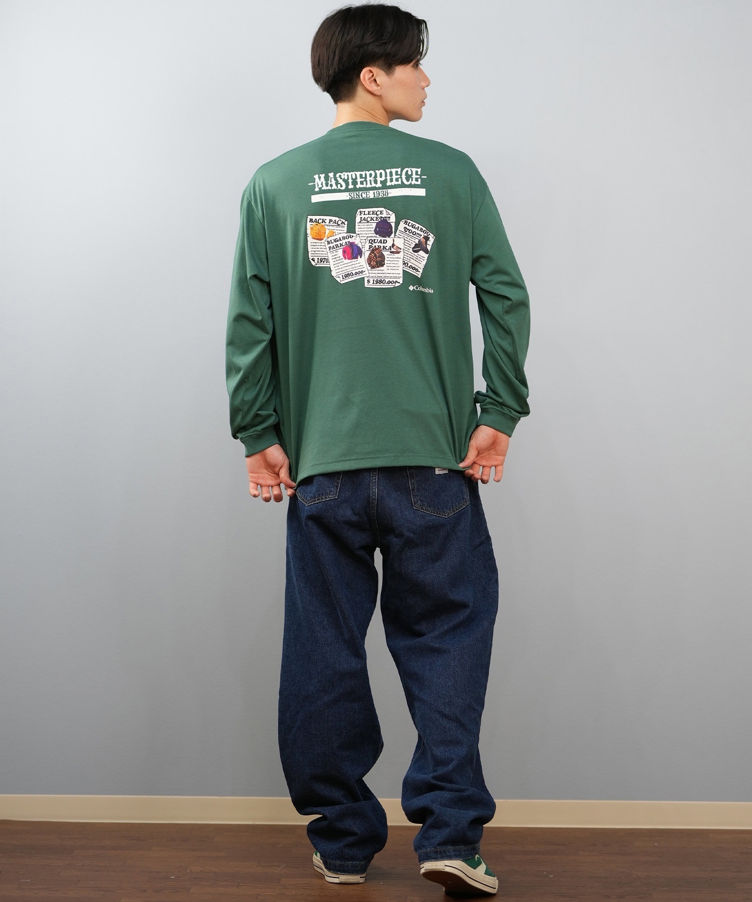 Columbia コロンビア 長袖 Tシャツ ロンT メンズ バックプリント