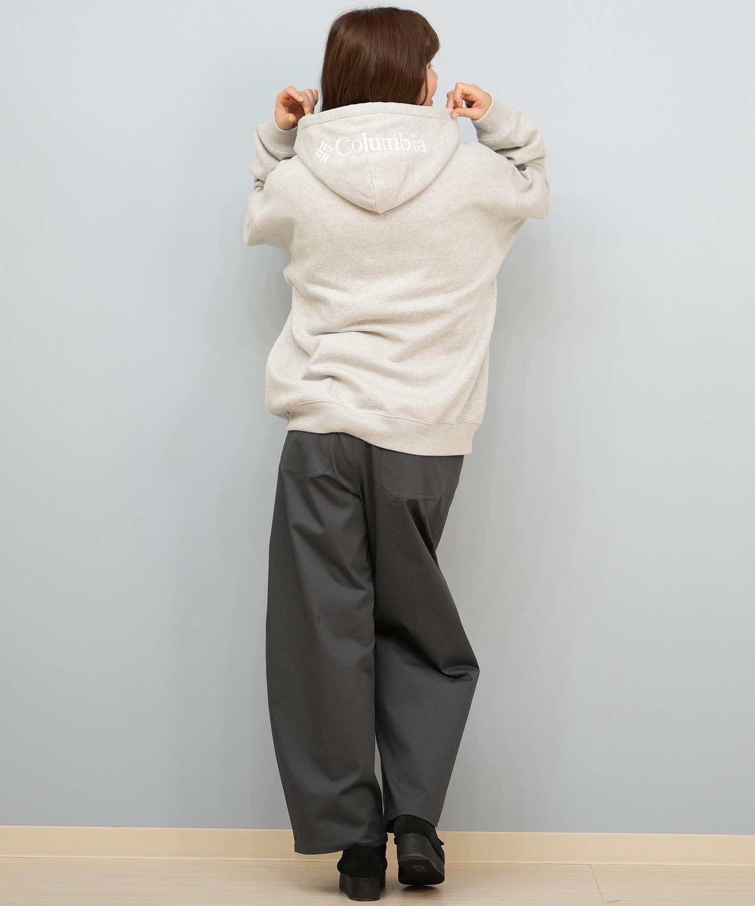 Columbia コロンビア ジップアップ パーカー メンズ レディース スウェット フーディー ロゴ 裏起毛 SUNRISE EDGE SWEAT FULL ZIP PM0928 ムラサキスポーツ限(11-XS)