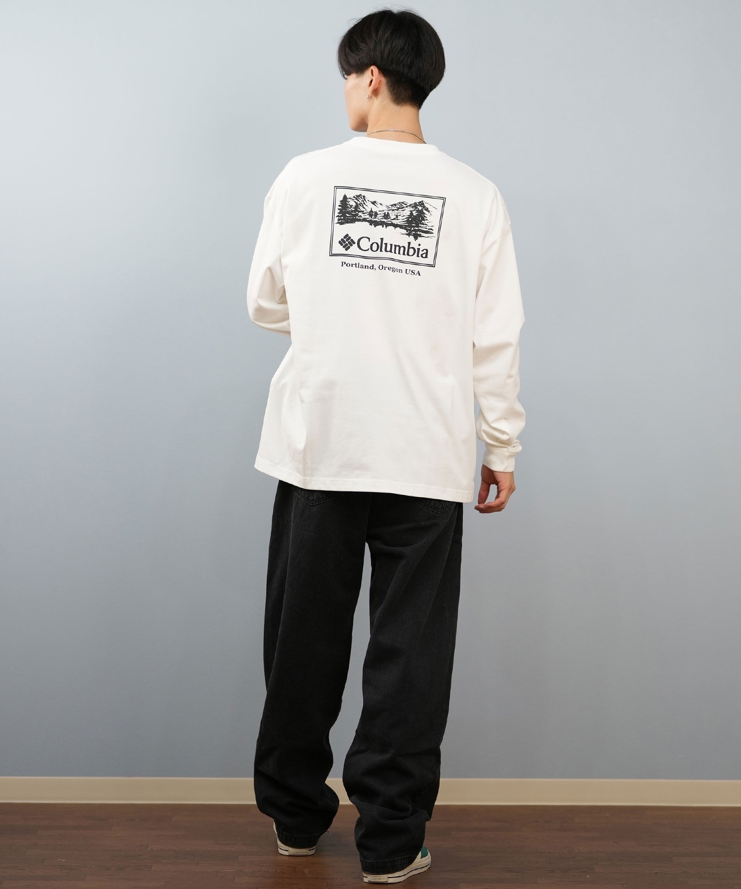Columbia コロンビア 長袖 Tシャツ ロンT メンズ レディース SUNRISE EDGE GRAPHIC LS T PM0929 ムラサキスポーツ限定(125-S)