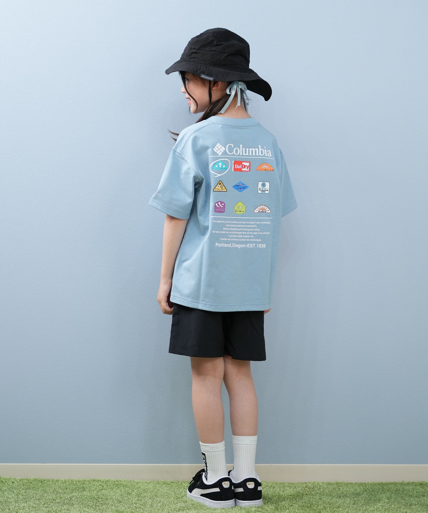 Columbia コロンビア 半袖 Tシャツ キッズ ジュニア 子供 バック 