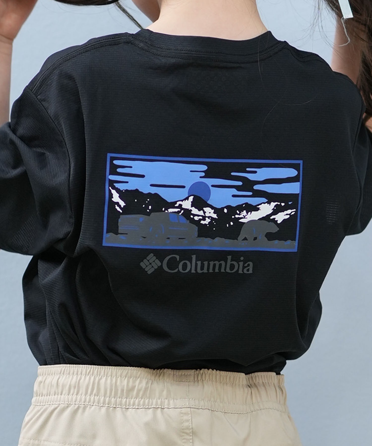 Columbia コロンビア 半袖 Tシャツ キッズ ジュニア 子供 バック