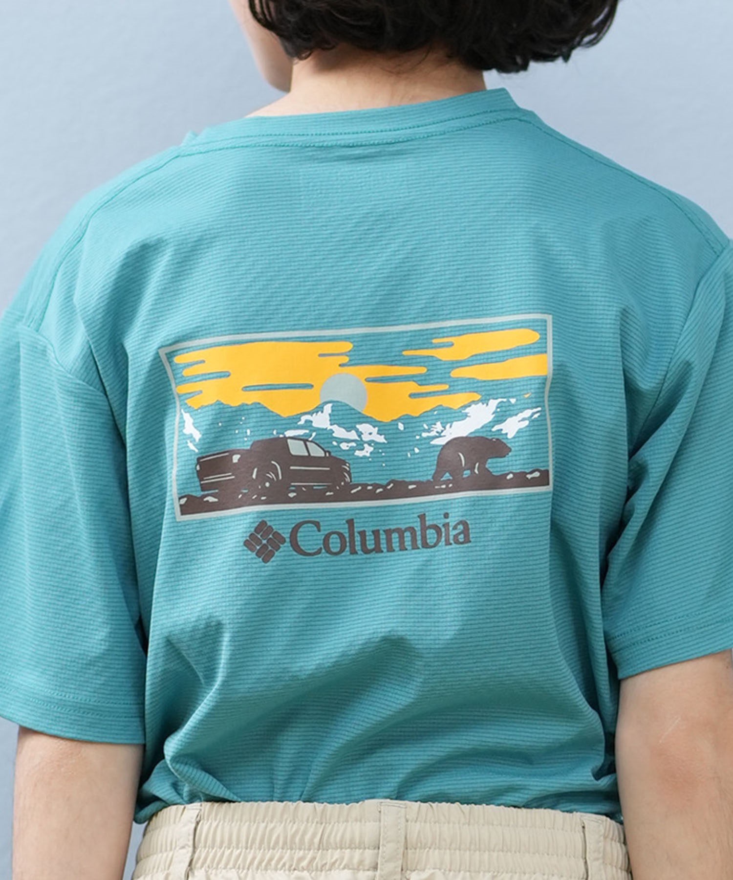 Columbia コロンビア 半袖 Tシャツ キッズ ジュニア 子供 バック