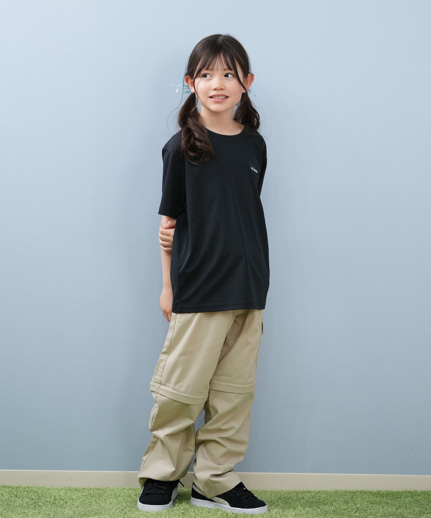 ま*ゃ様 【Bristol】【UNDER LAYER 】【希少】【両袖ビッグロゴ Columbia コロンビア 半袖 Tシャツ キッズ ジュニア 子供 バック