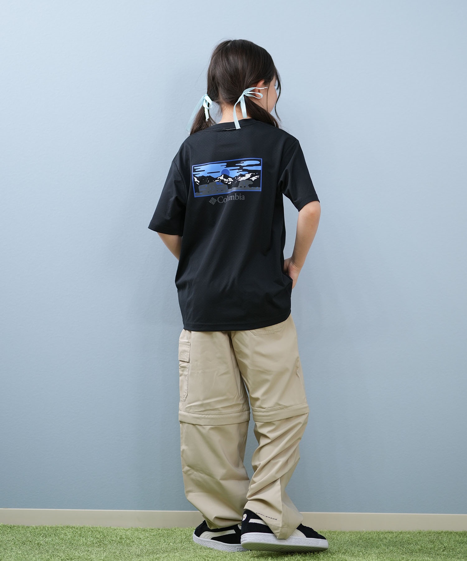 Columbia コロンビア 半袖 Tシャツ キッズ ジュニア 子供 バック