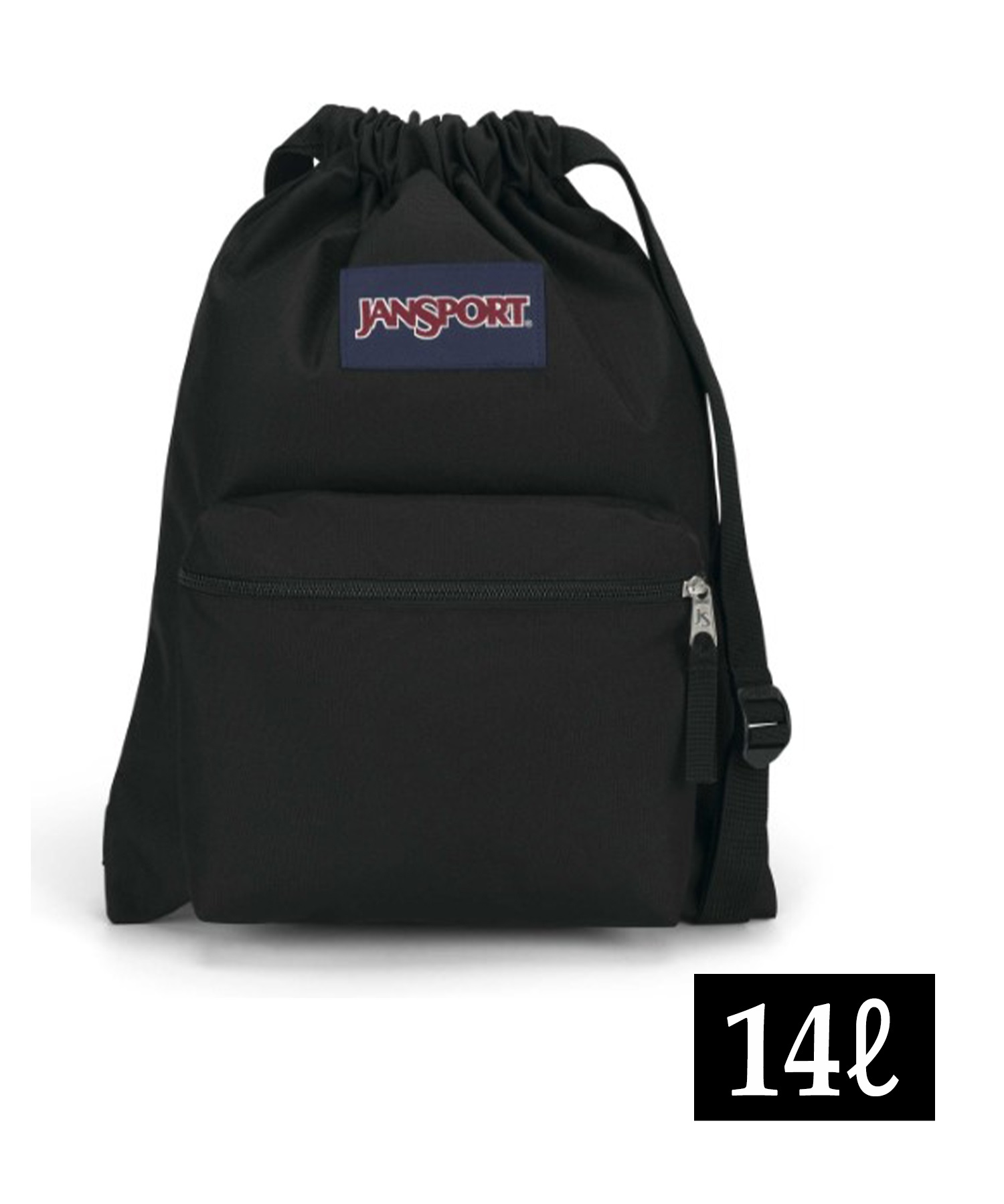 JANSPORT ジャンスポーツ バックパック リュック ナップサック DRAW SACK ドローサック BLACK 14L JS0A83LQ008(BLK-ONE)