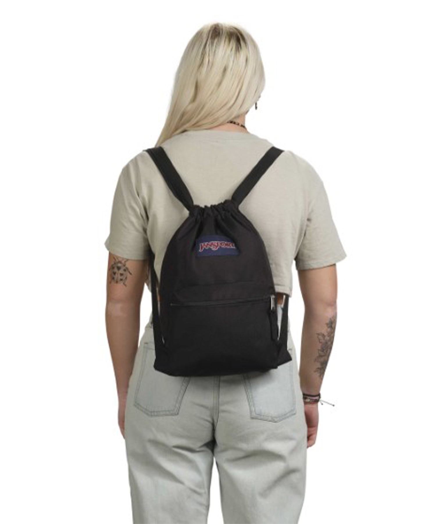 JANSPORT ジャンスポーツ バックパック リュック ナップサック DRAW SACK ドローサック BLACK 14L JS0A83LQ008(BLK-ONE)