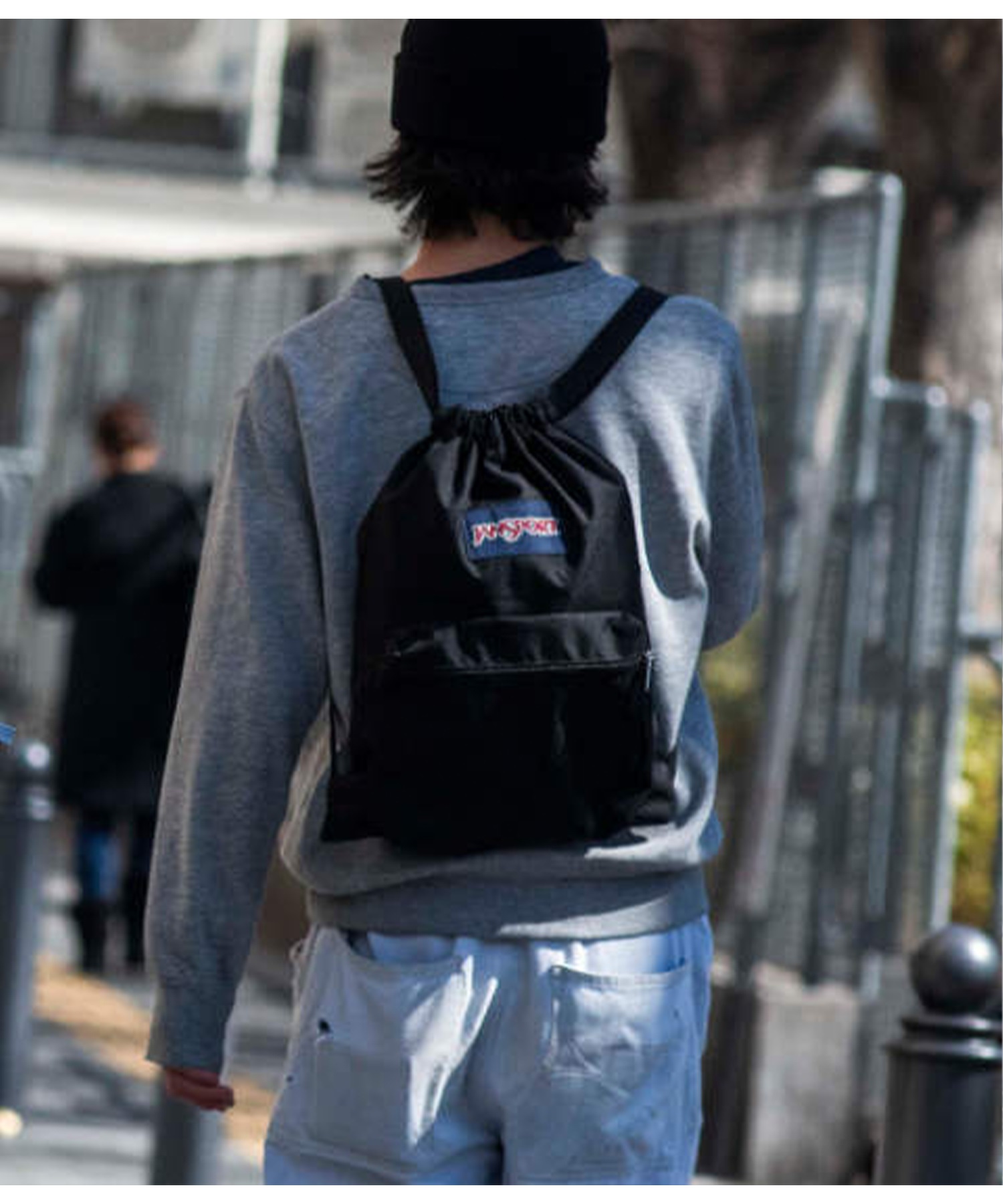 JANSPORT ジャンスポーツ バックパック リュック ナップサック DRAW SACK ドローサック BLACK 14L JS0A83LQ008(BLK-ONE)